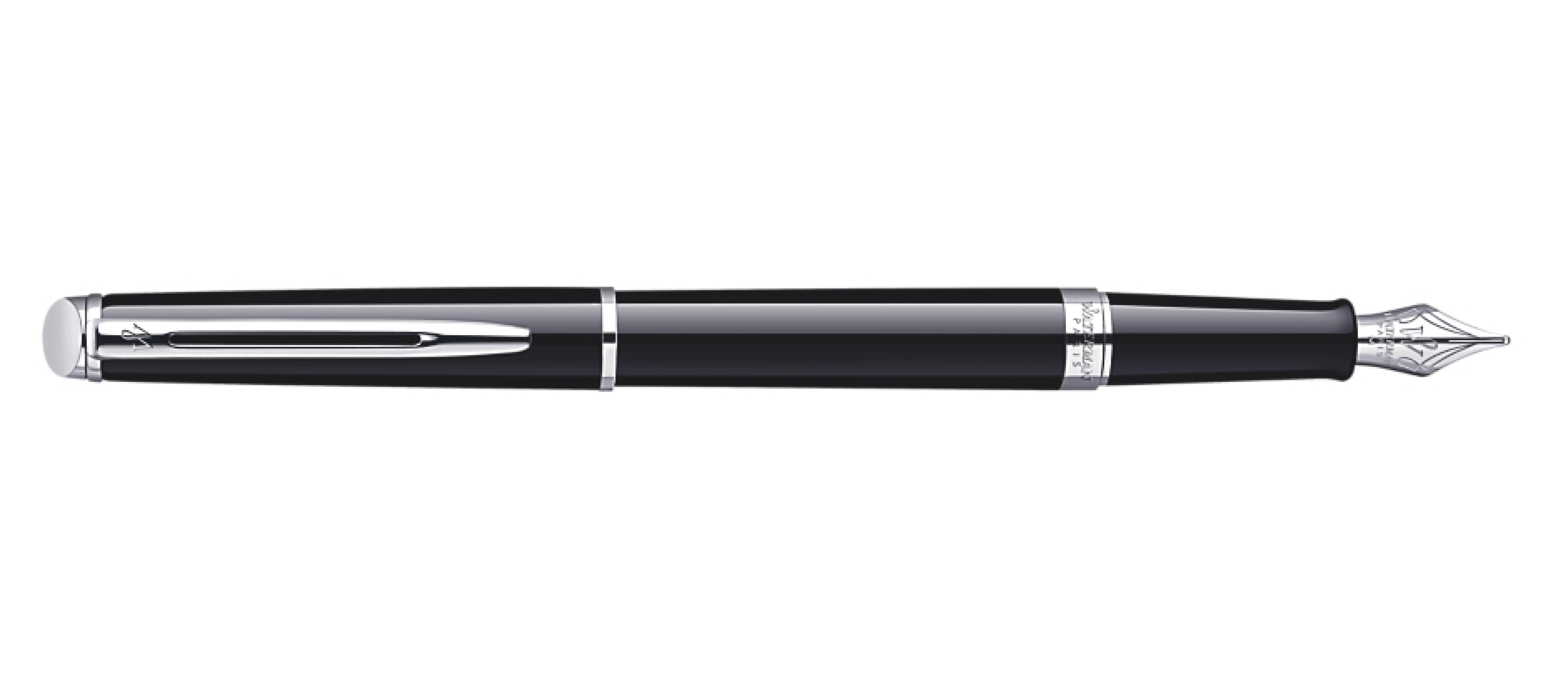 WATERMAN Fuellfederhalter Hemisphere Lack Schwarz C.C M Blau Geschenkb