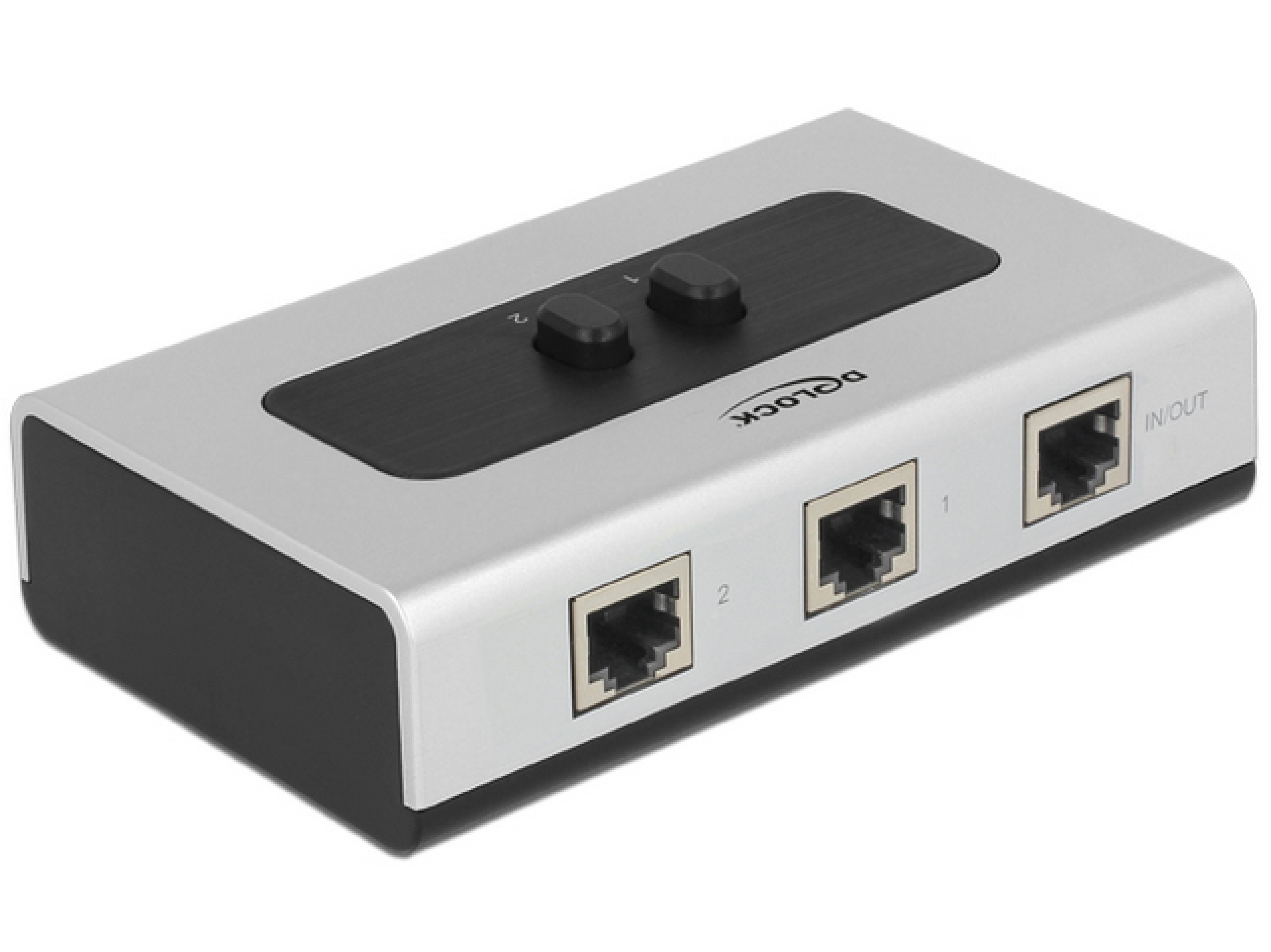 DELOCK RJ45 Switch 2->1 + 1->2 bidirektional
