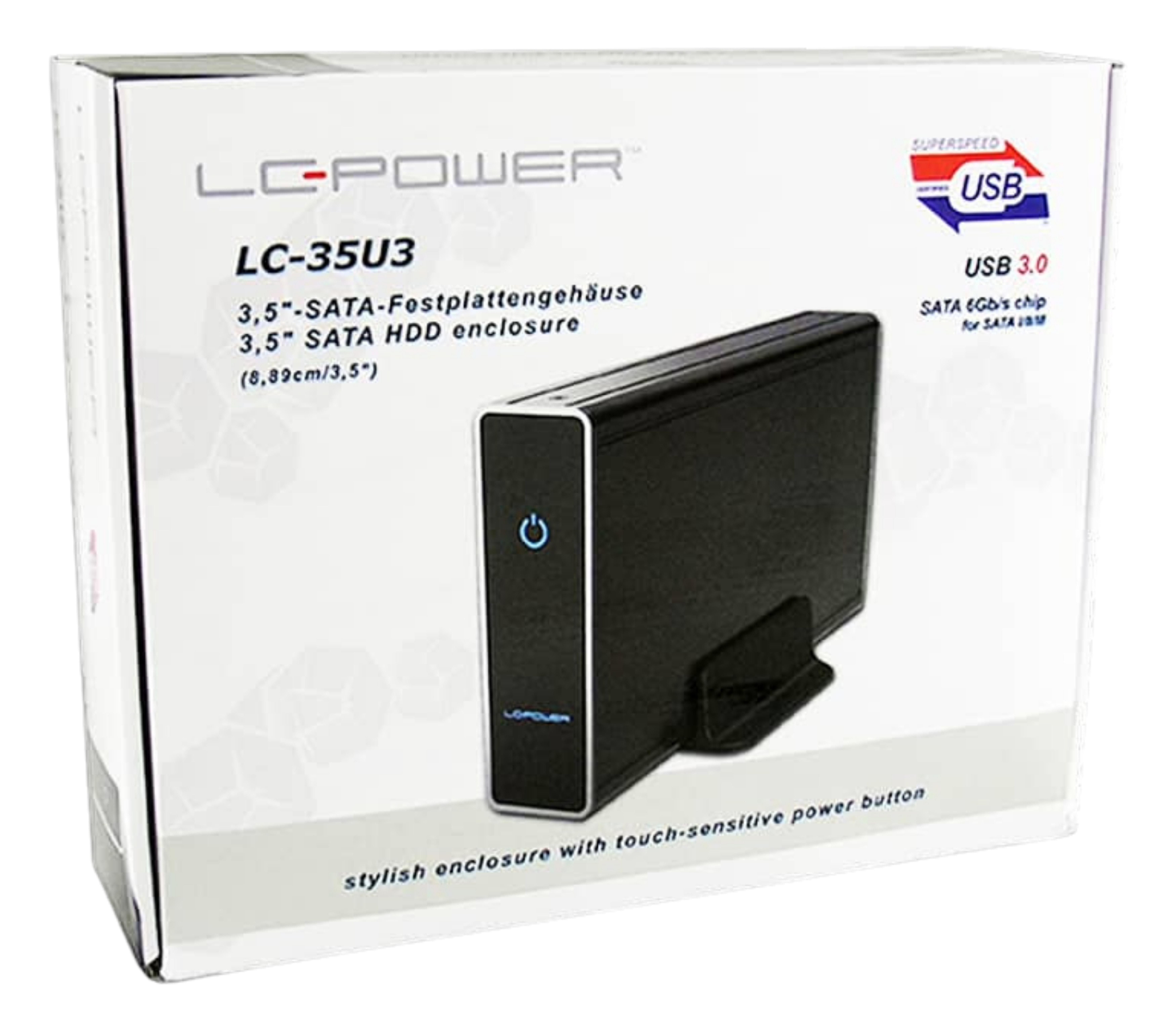 LC-Power Geh 8.9cm (3,5") SATAIII>USB3.0 LC-35U3 (B/Alu)