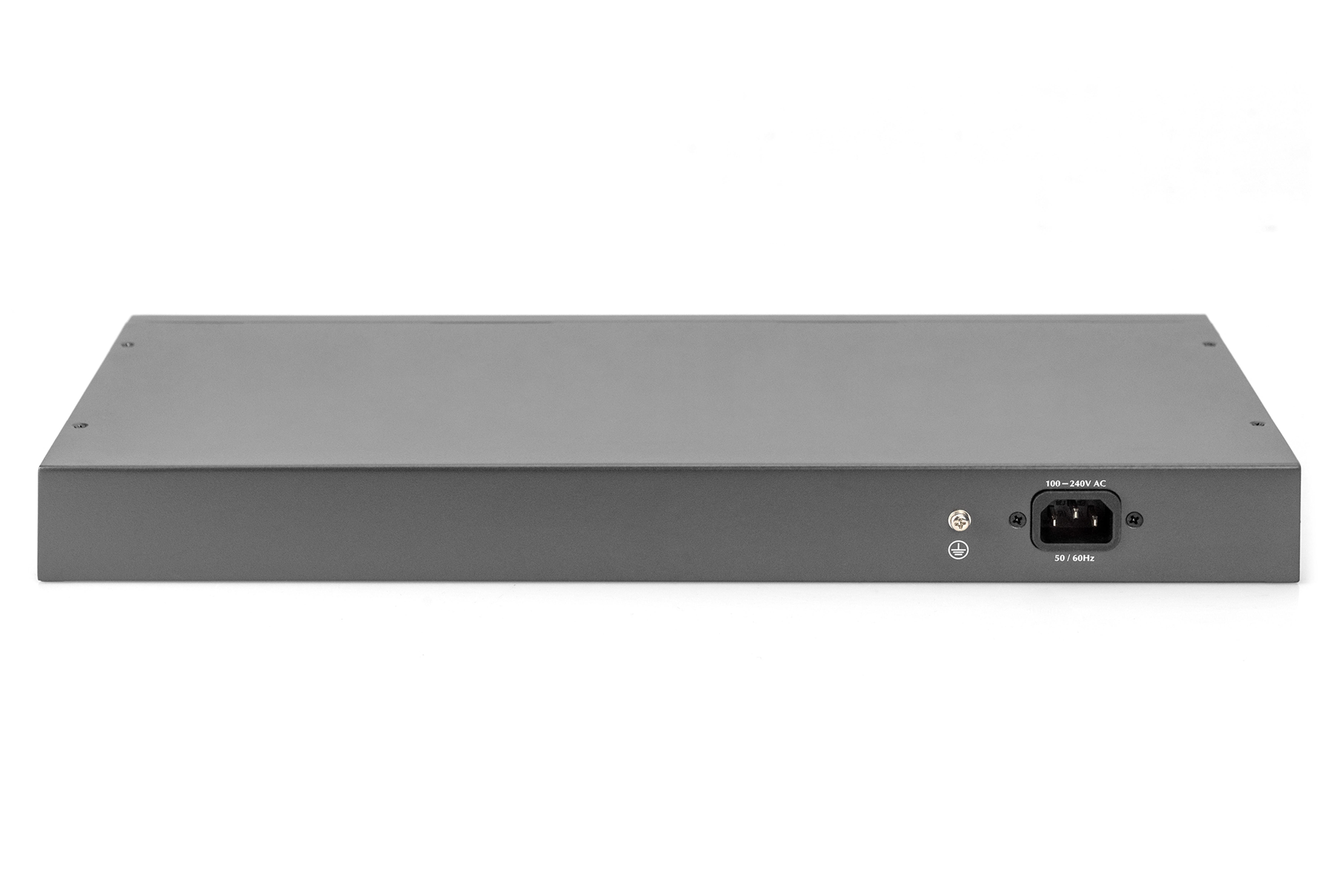 DIGITUS Switch 24-Port 10/100 370W PoE Unmanaged schwarz