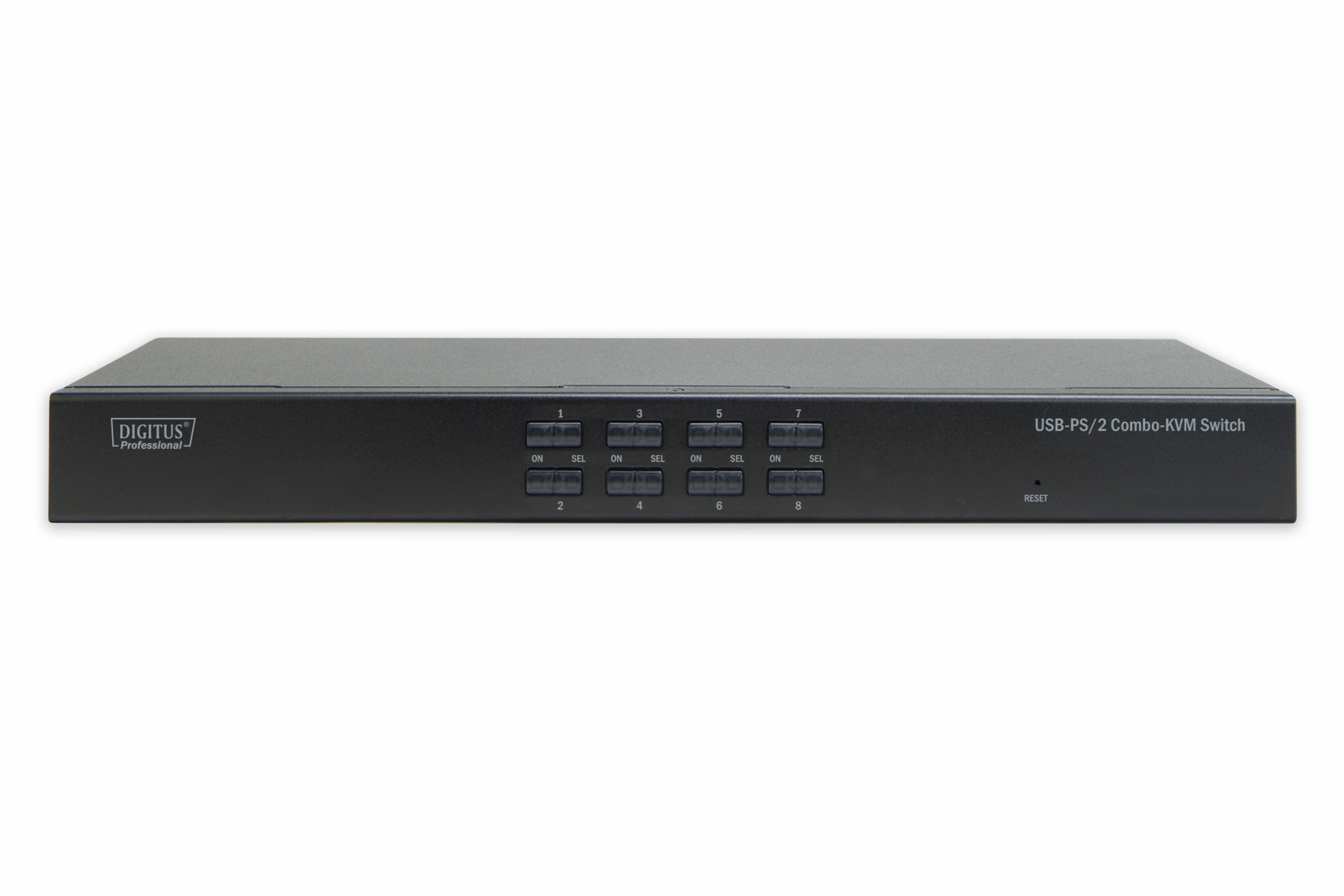 DIGITUS KVM Switch 1 User -> 8 PCs (je PS/2 od. USB)