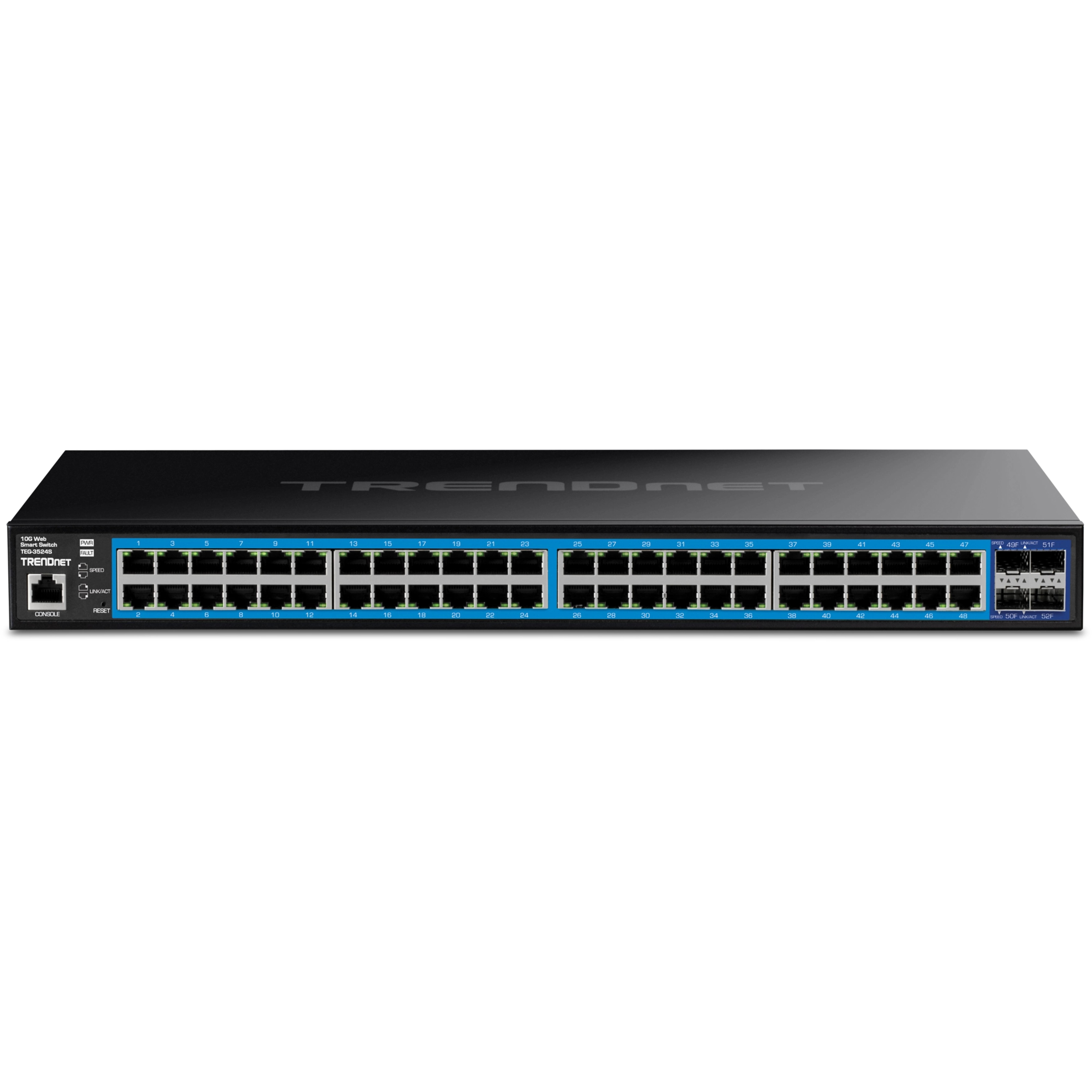 TRENDnet 52-port Gigabit Web Smart Switch with 10G SFP+