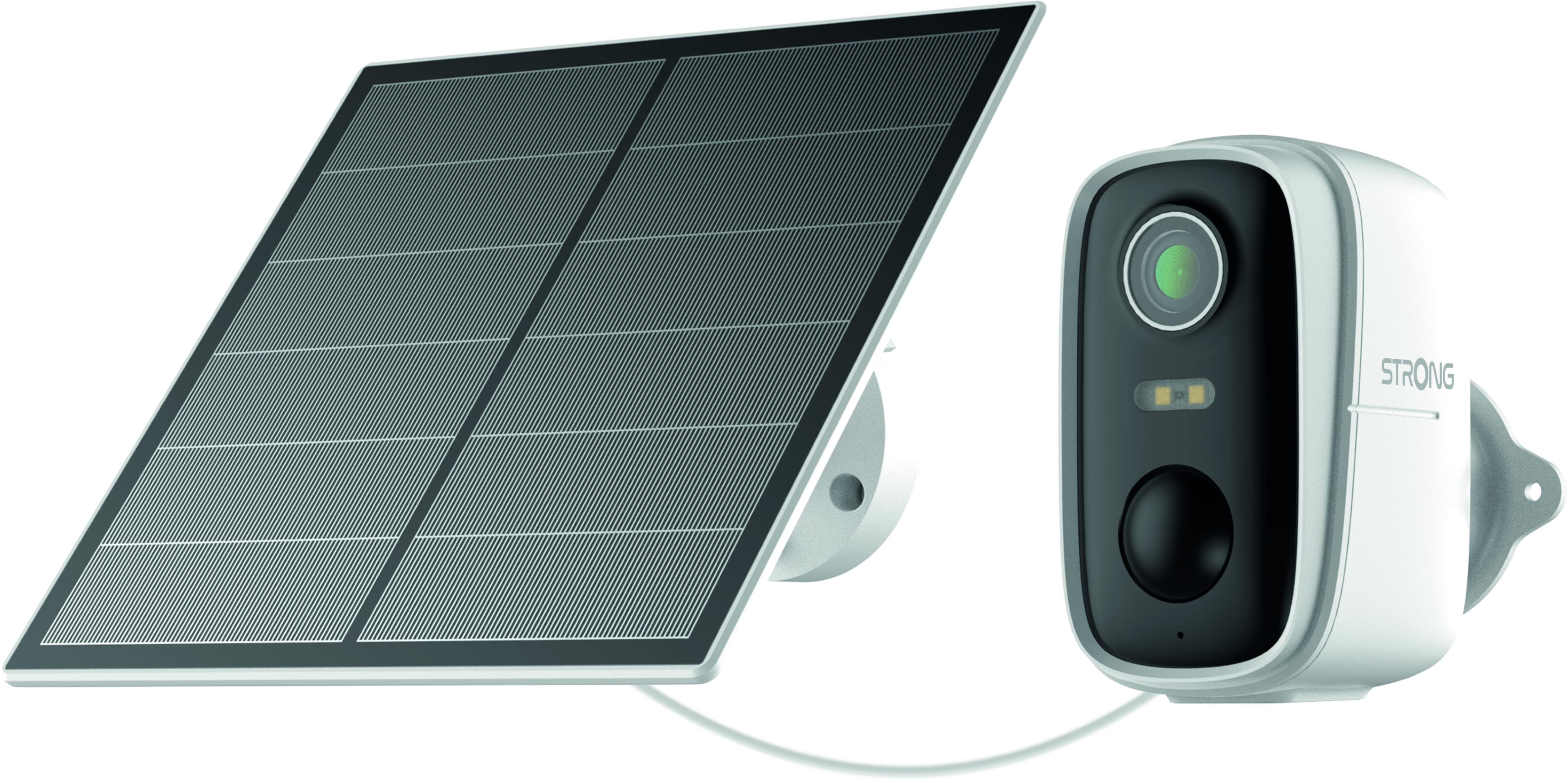 STRONG FALKY Solar - Außen Überwachungskamera FHD, WiFi6, Zweiwege-Audio, Magnethalterung, Solar Panel