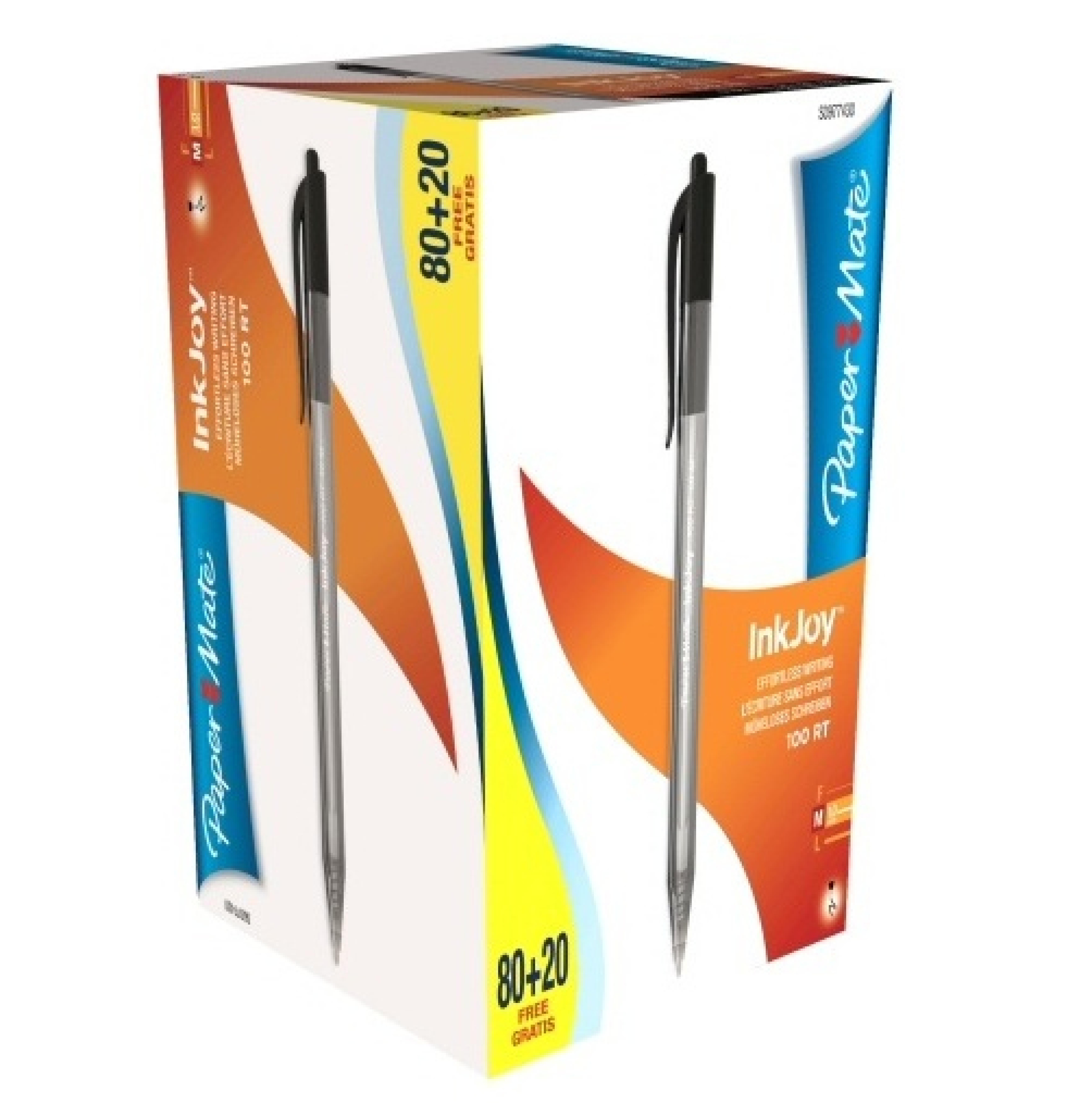 PAPER MATE Kugelschreiber InkJoy 100 RT 80+20 Vorteils. Schw