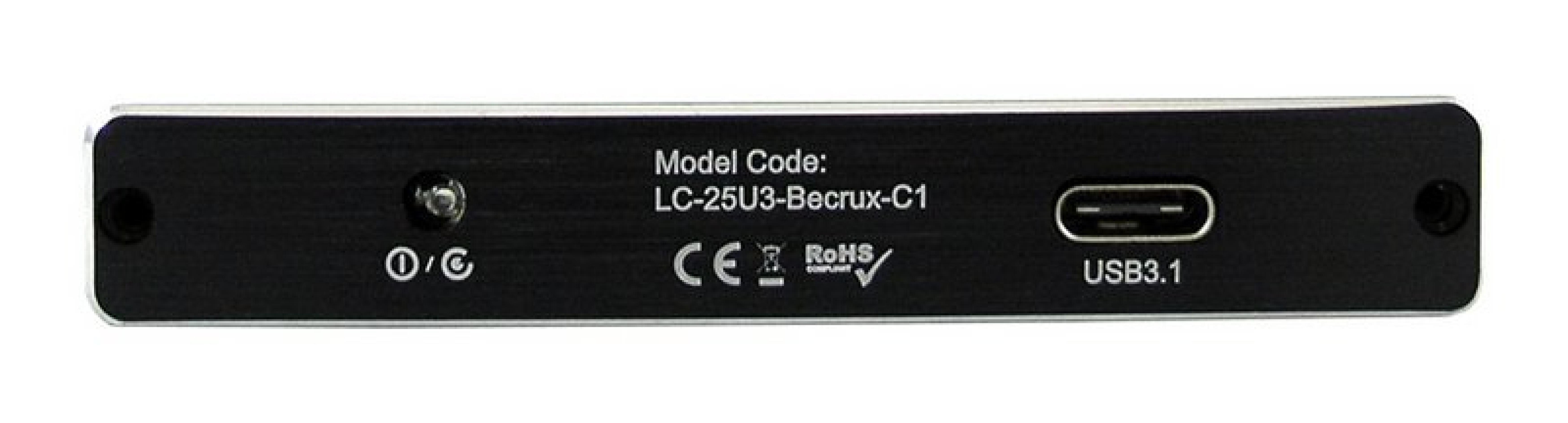 LC-Power Geh 6.3cm (2,5") SATAIII>USB3.1 LC-25U3-BECRUX-C1 (