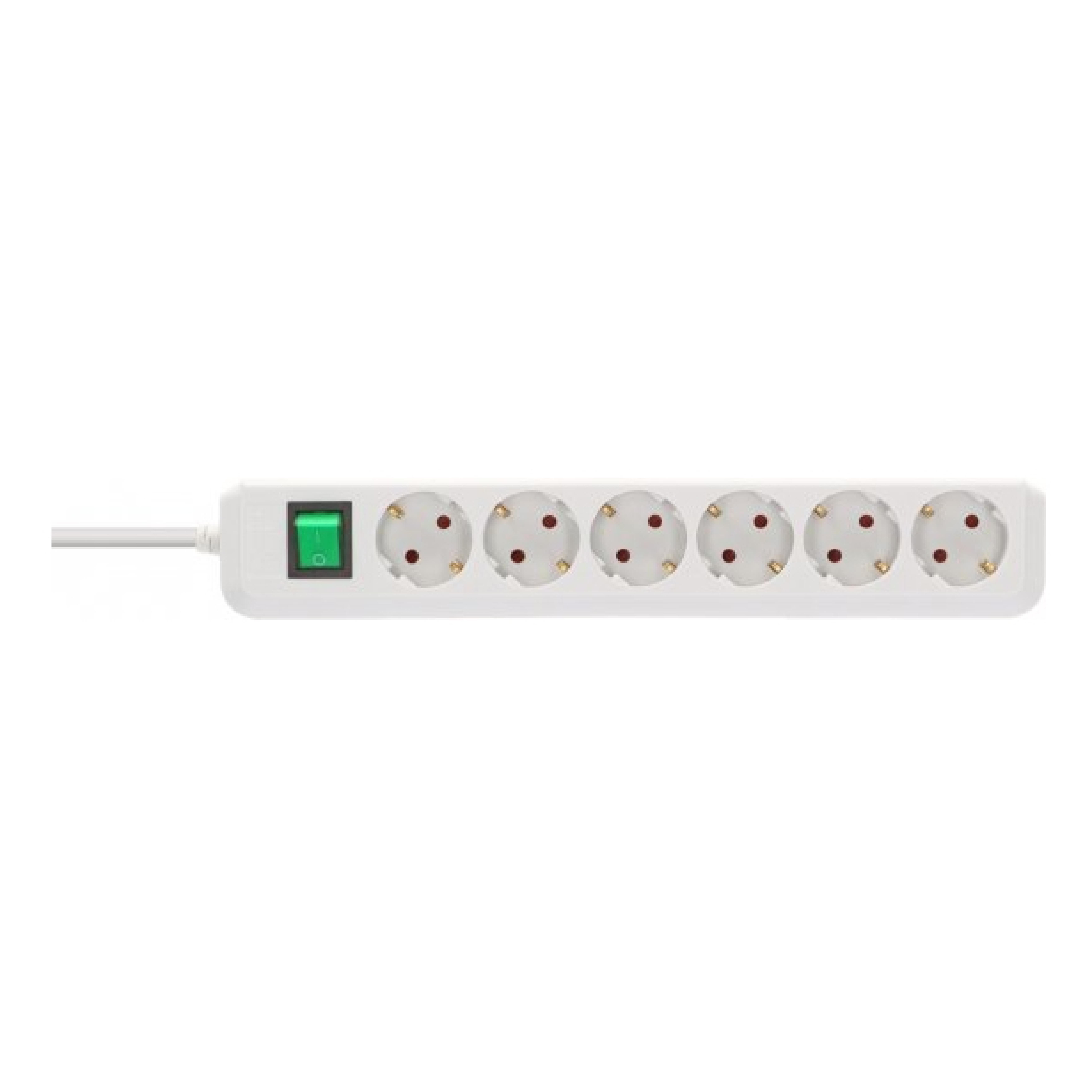 Brennenstuhl Steckdosenleiste ECO-Line 6x 3m weiss