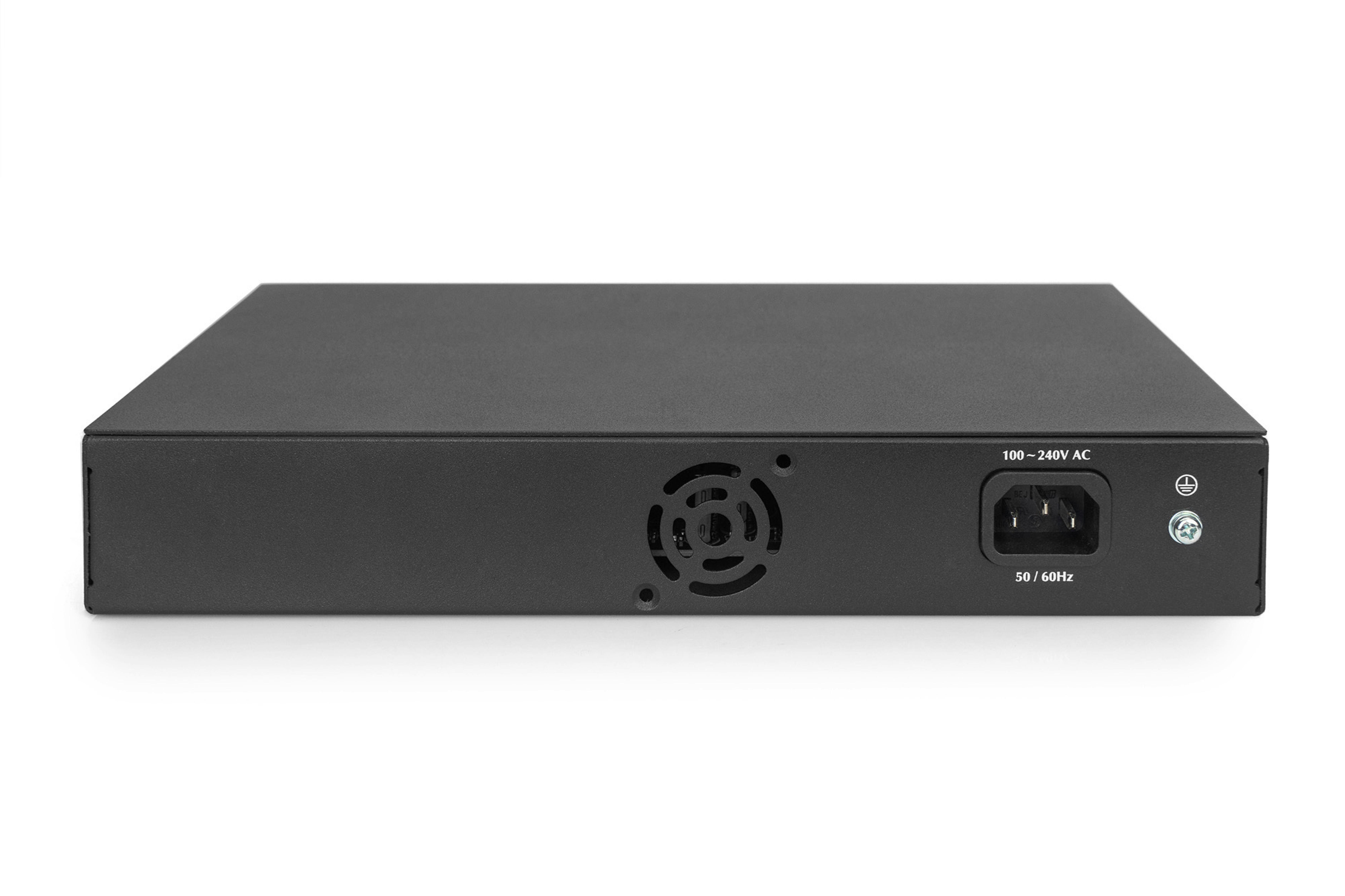 DIGITUS Switch 16-Port Gigabit, 19" unmanaged schwarz