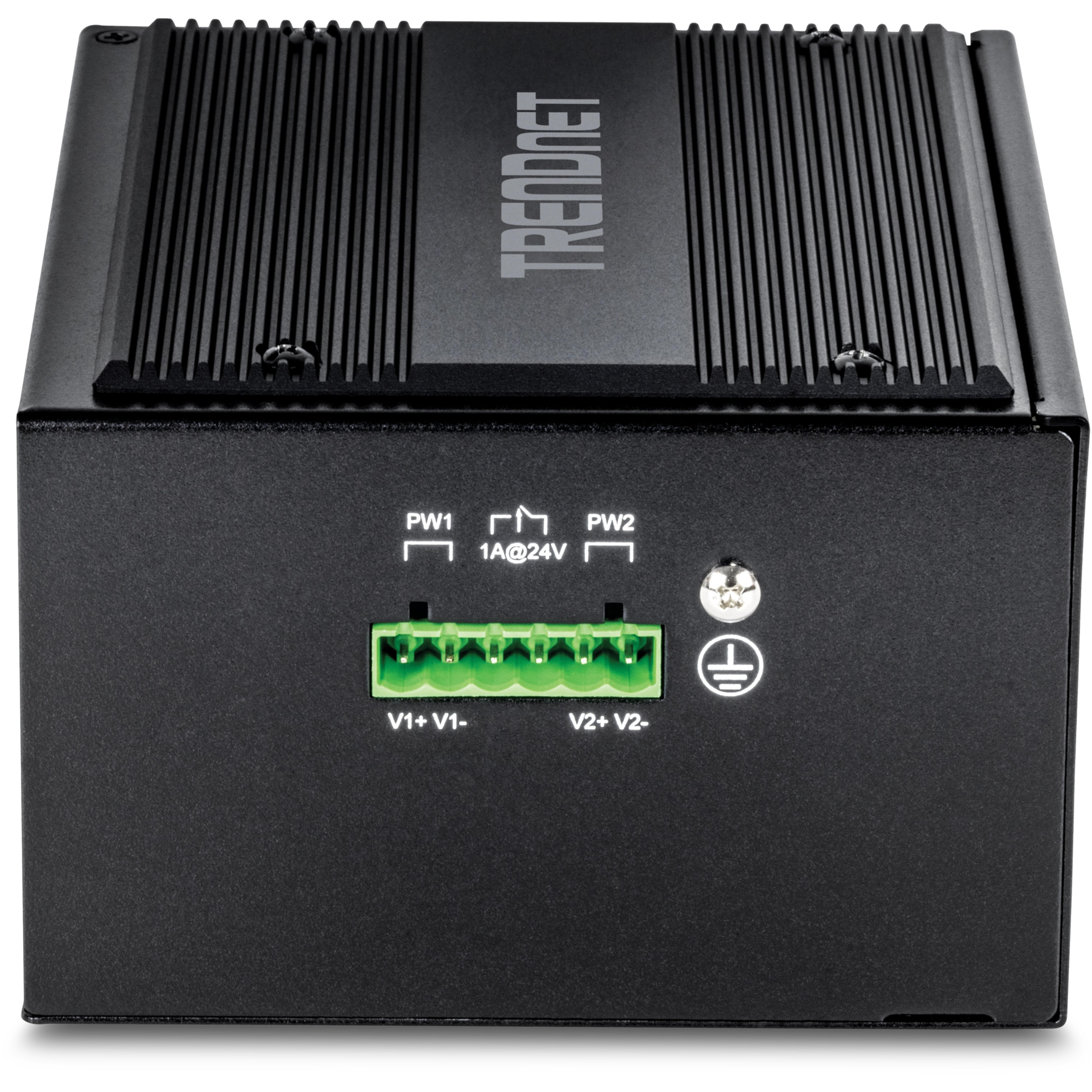 TRENDnet 26-Port Hardened Industrial Gigabit DIN-Rail Switch