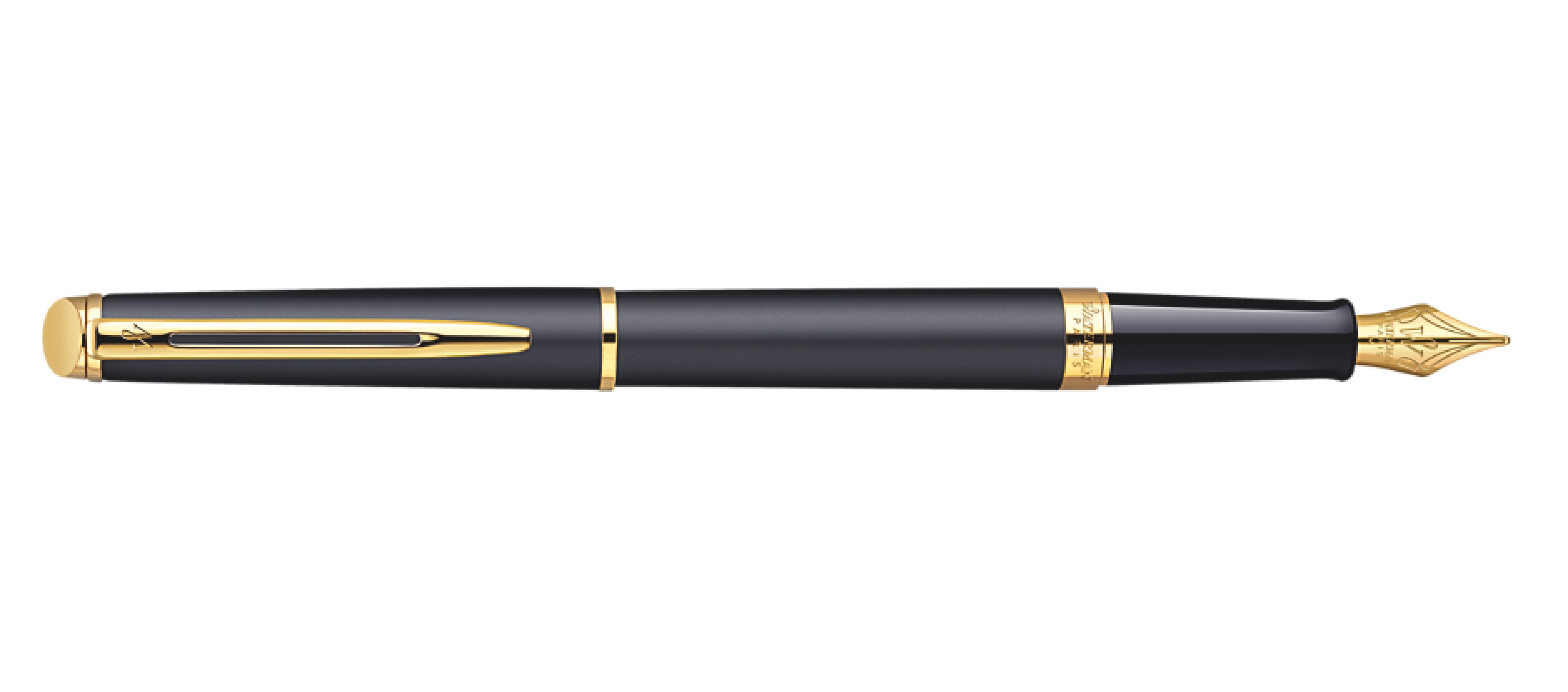 WATERMAN Fuellfederhalter Hemisphere Matt Schwarz G.C M Blau Geschenkb