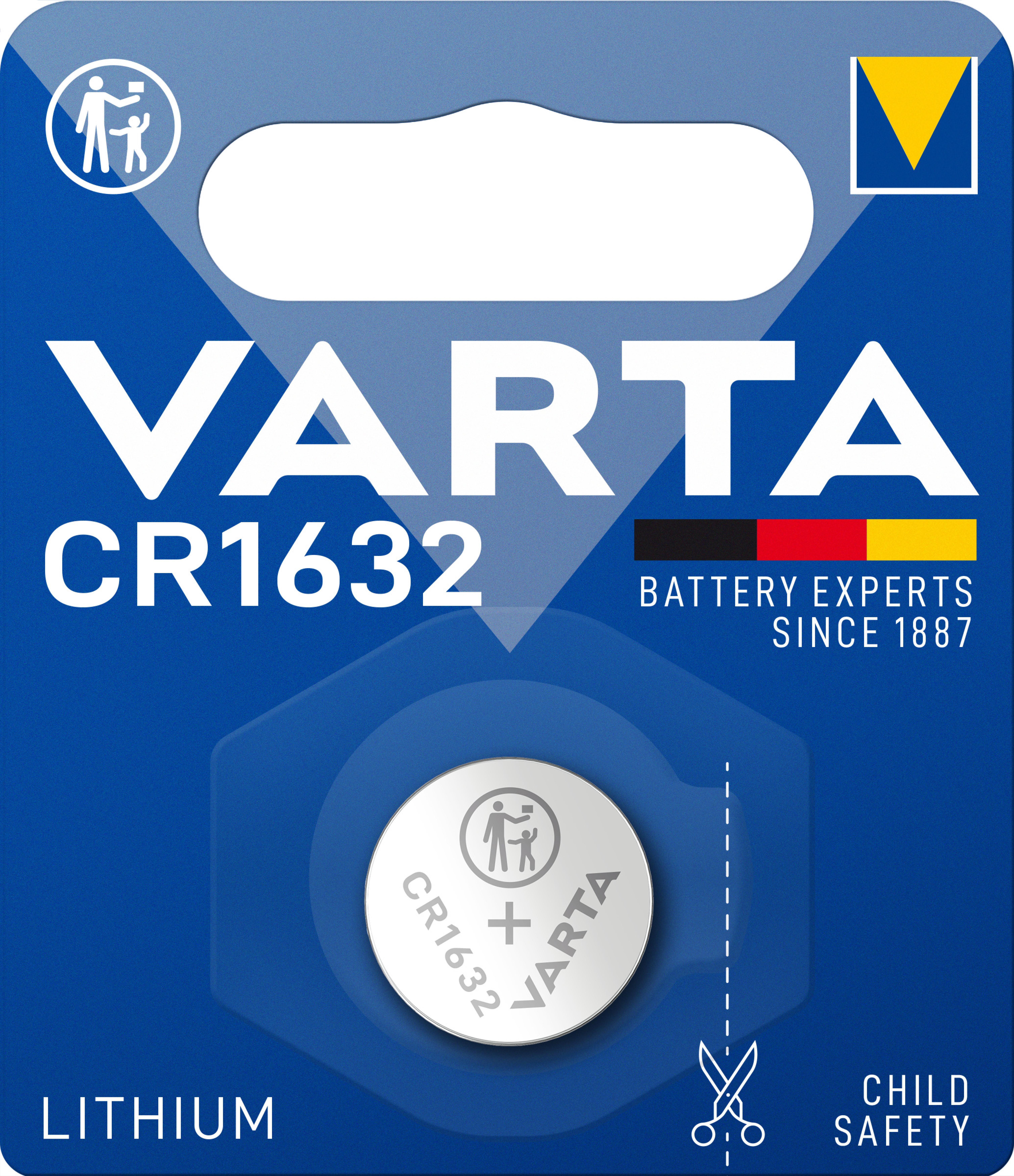 Varta Batterie Knopfzelle CR1632 3V 135mAh Lithium 1St.