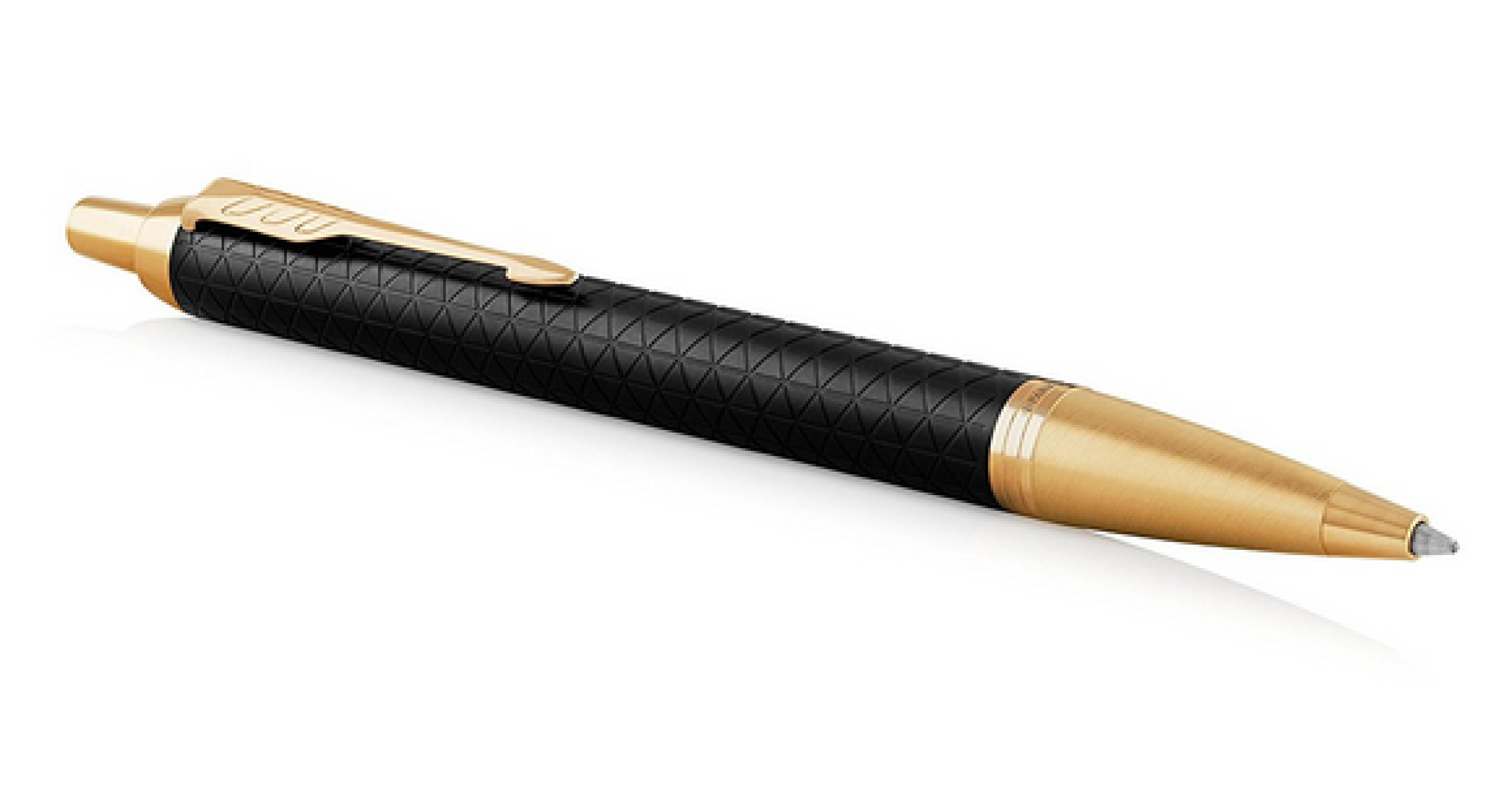 PARKER Kugelschreiber IM Premium Black/Gold M Blau Geschenkb