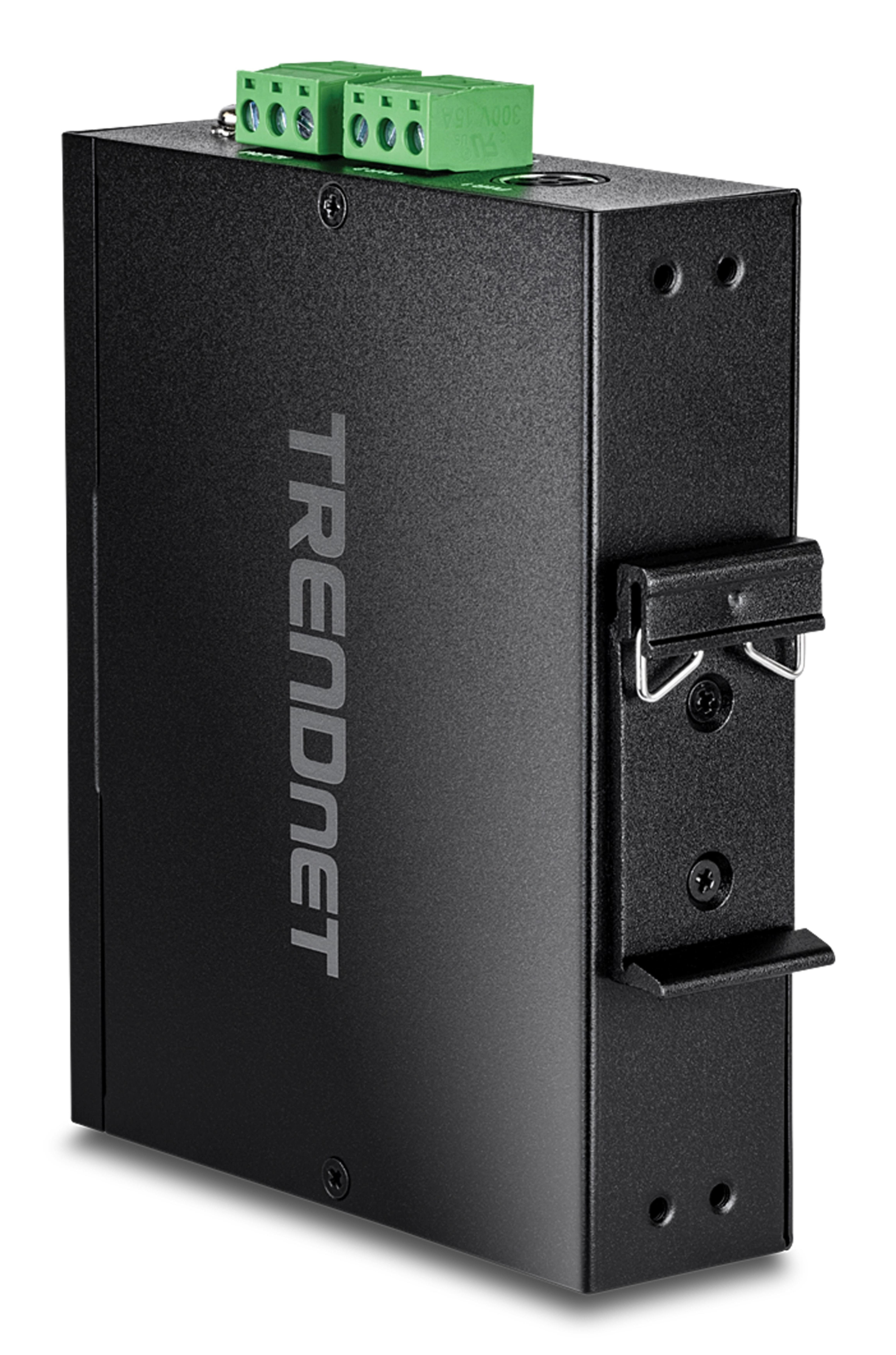 TRENDnet 6-Port Industrial 2.5G DIN-Rail Switch with 10G SFP