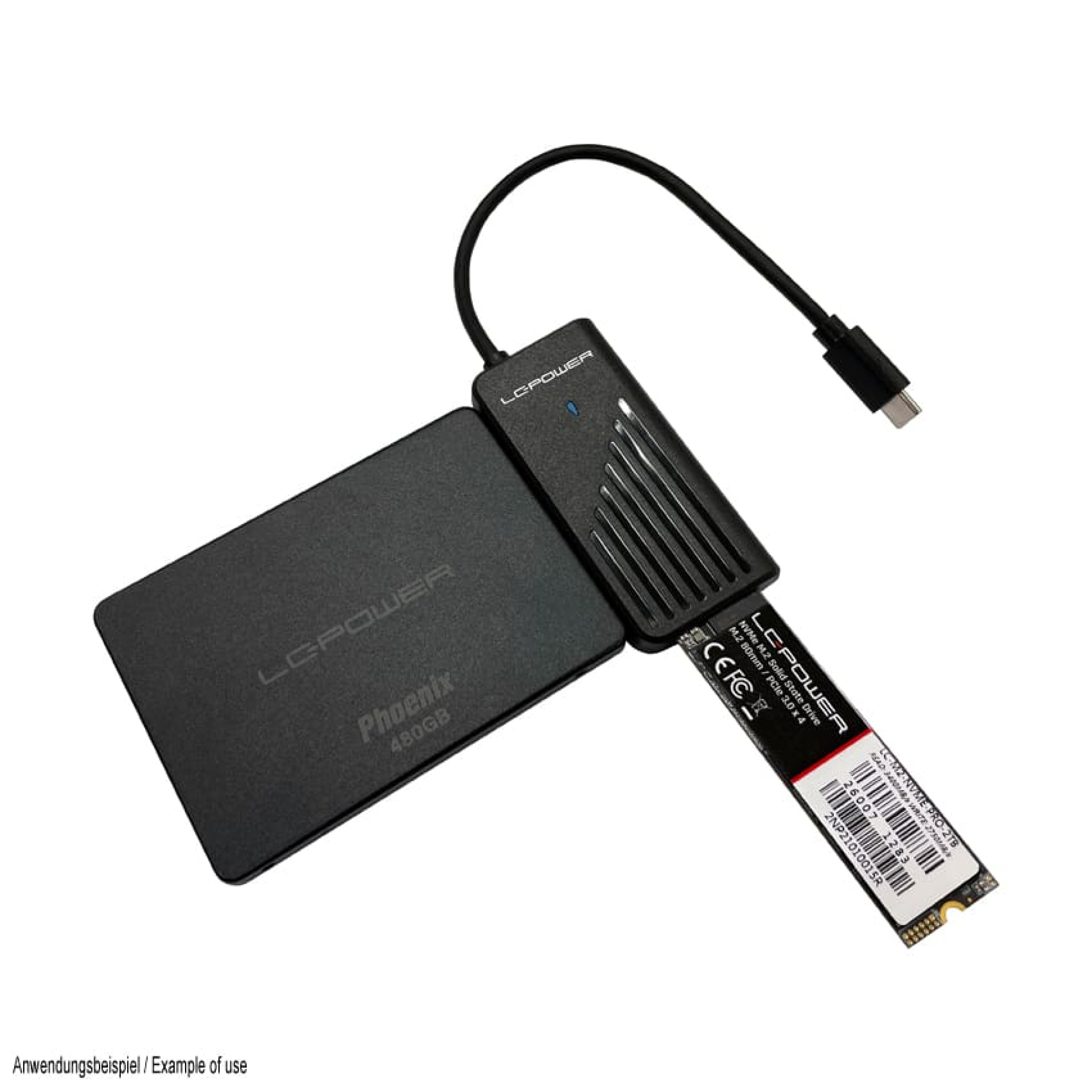 LC-Power Adapter LC-ADA-USB-SATA-NVMe