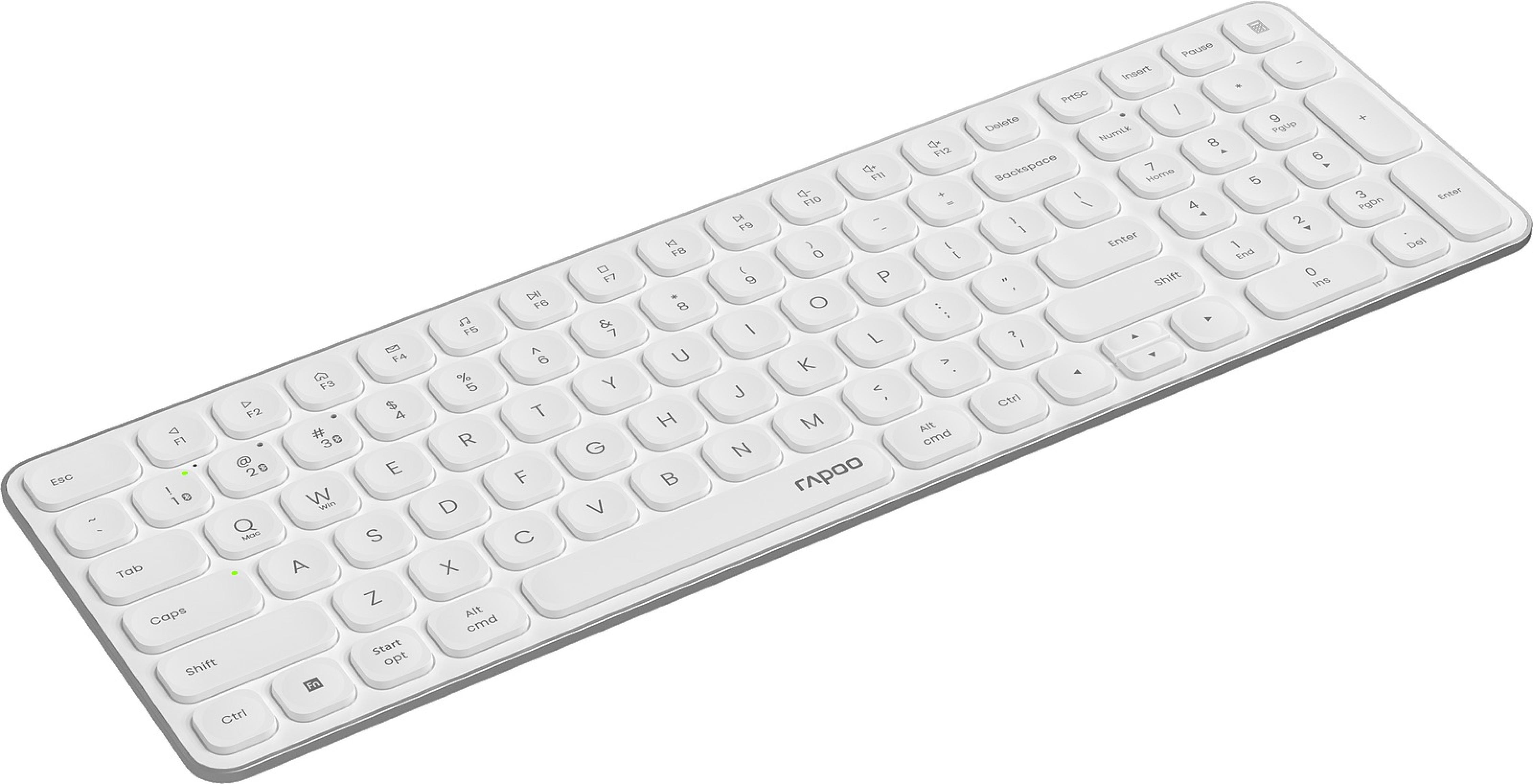 RAPOO E9310M.DE.WH Multi-Mode Wireless Keyboard