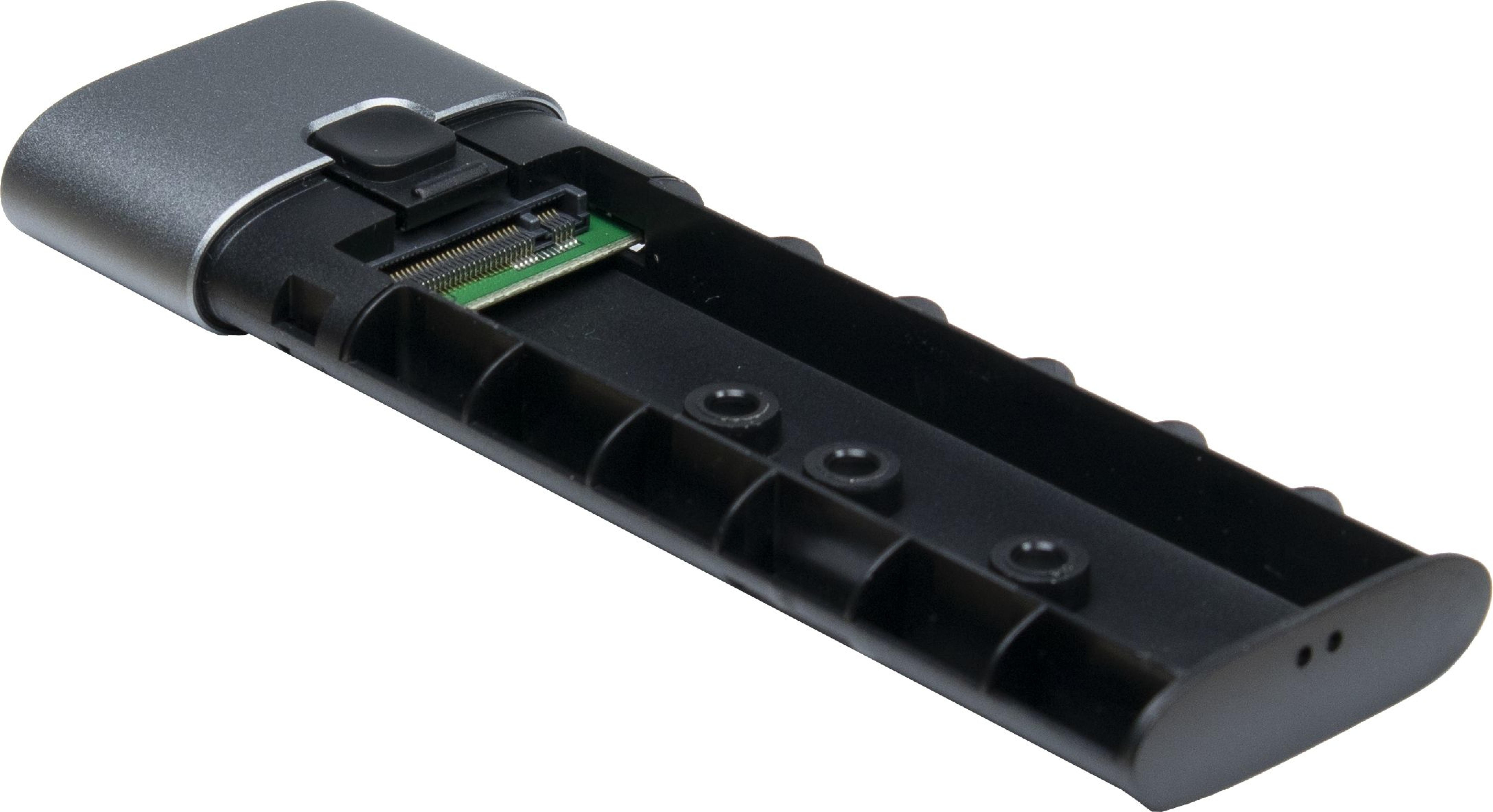 Inter-Tech Festplattengehaeuse GD-MS013 M.2 113x37x12mm grau