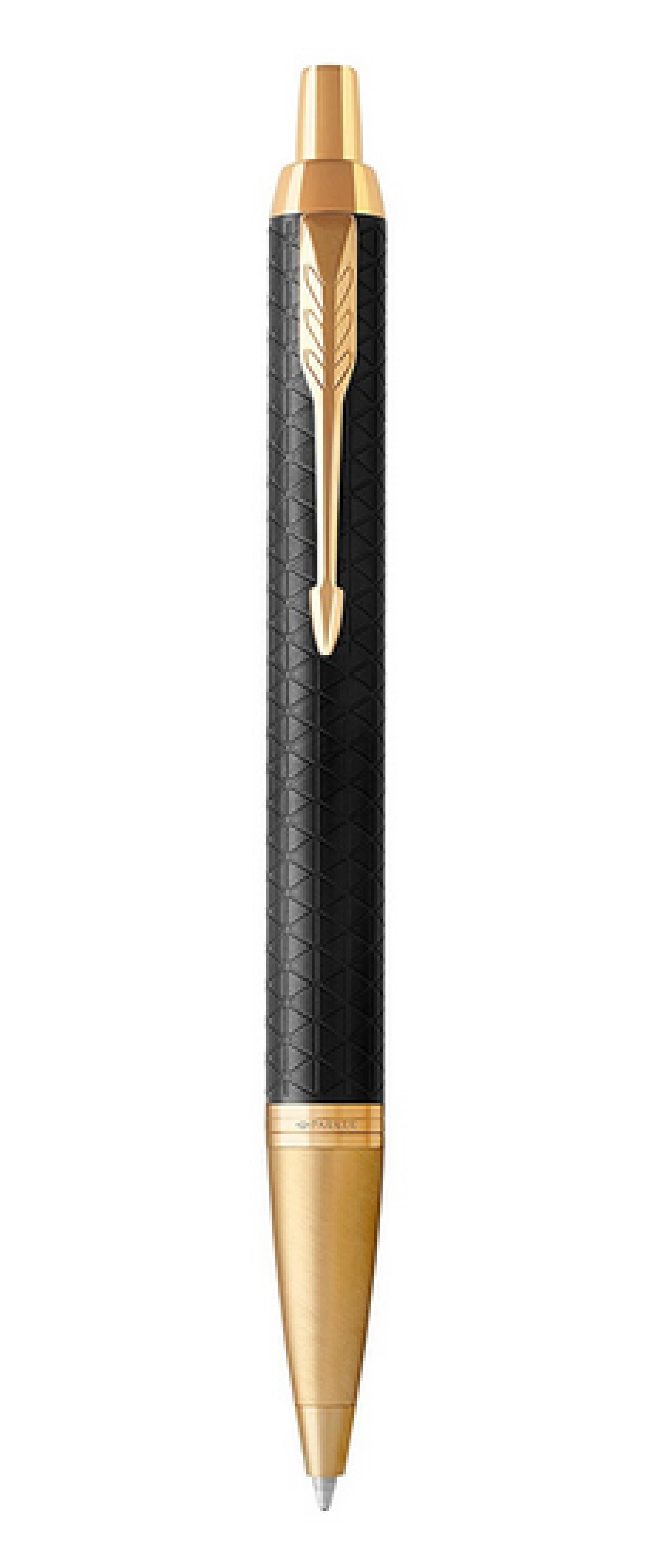 PARKER Kugelschreiber IM Premium Black/Gold M Blau Geschenkb