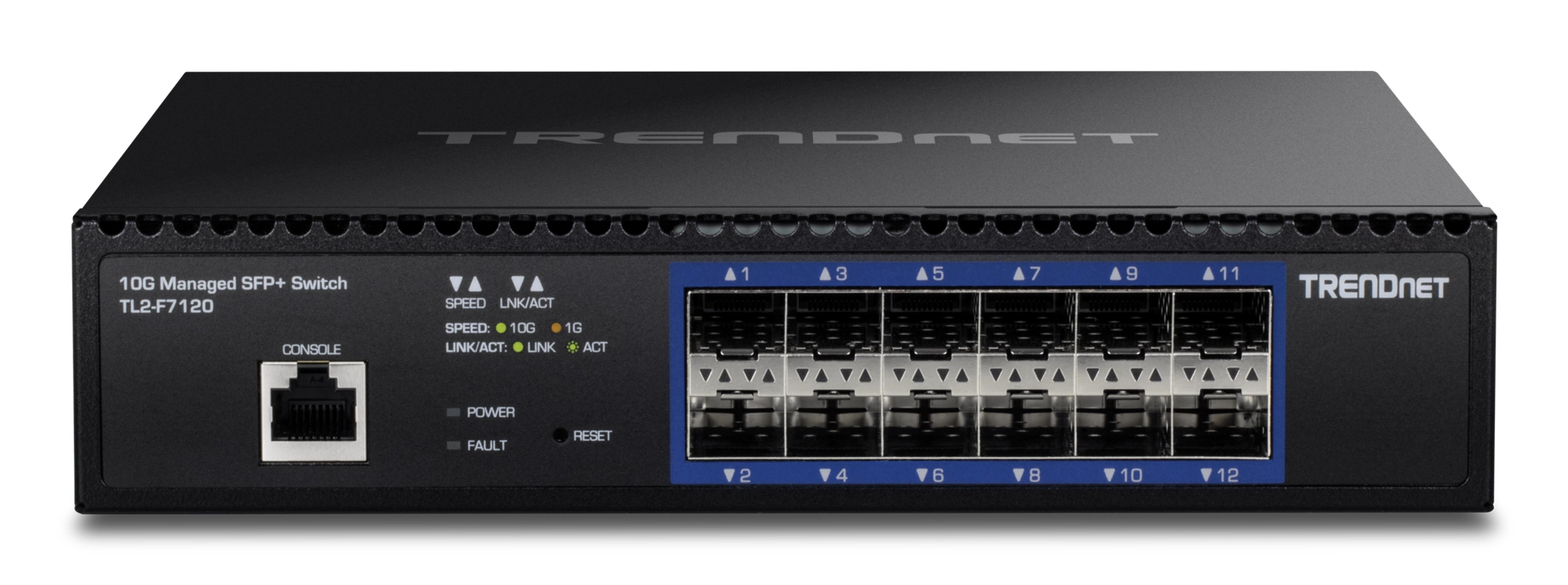 TRENDnet 12-Port 10G Layer 2 Managed SFP+ Switch