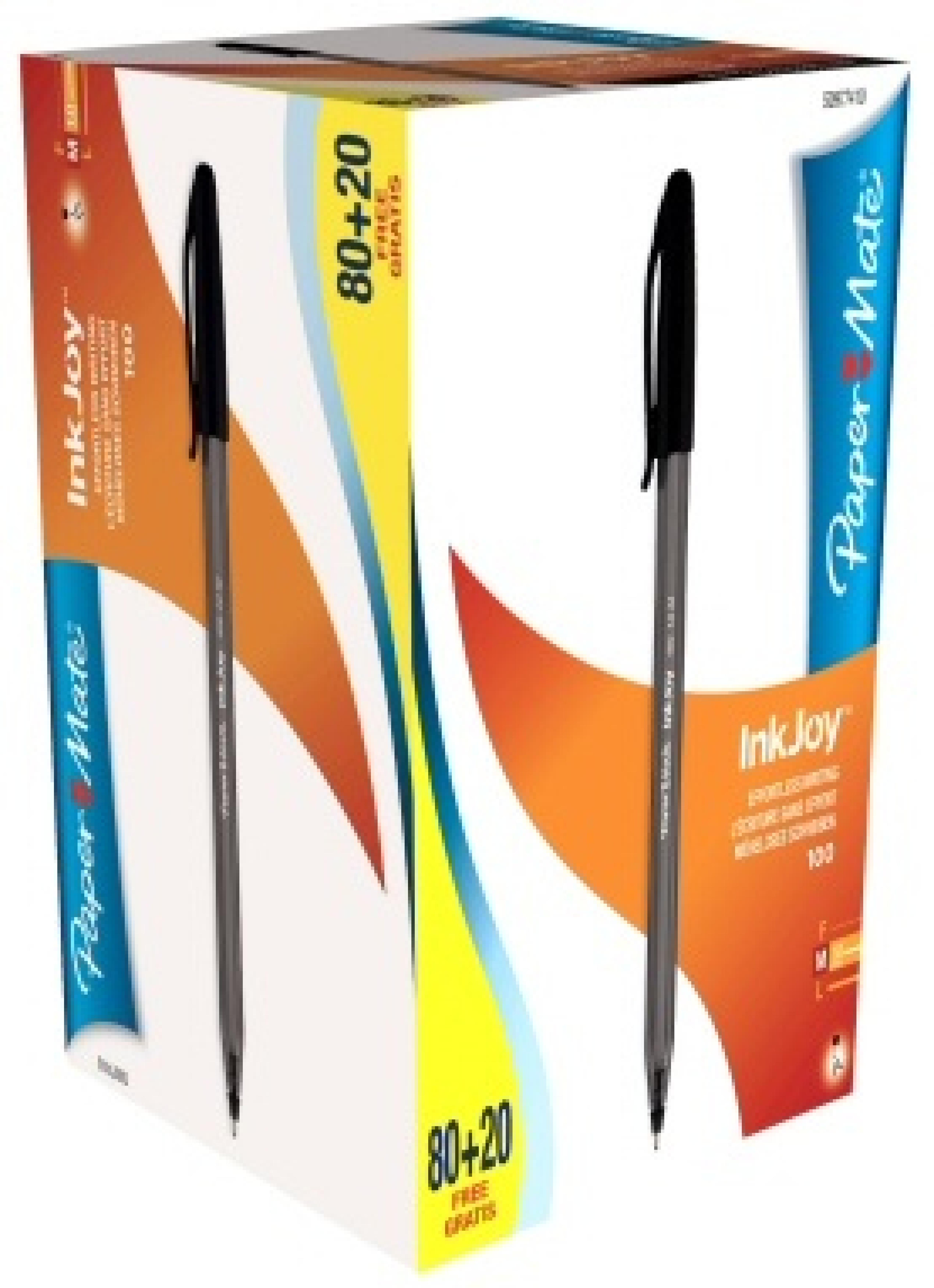 PAPER MATE Kugelschreiber InkJoy 100 Kappe 80+20 Vorteils. M