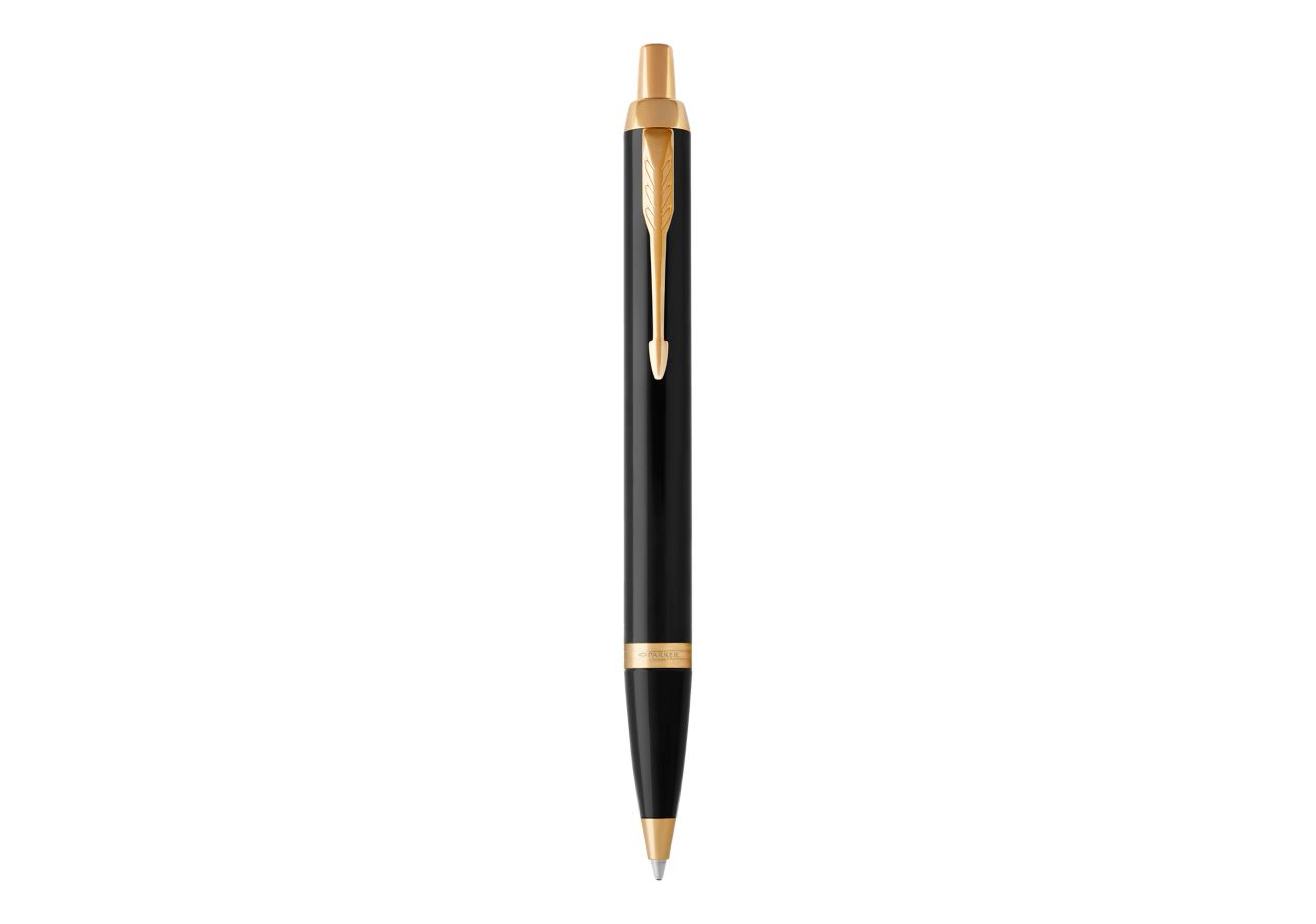 PARKER Kugelschreiber IM Black Lacquer M Blau Geschenkb