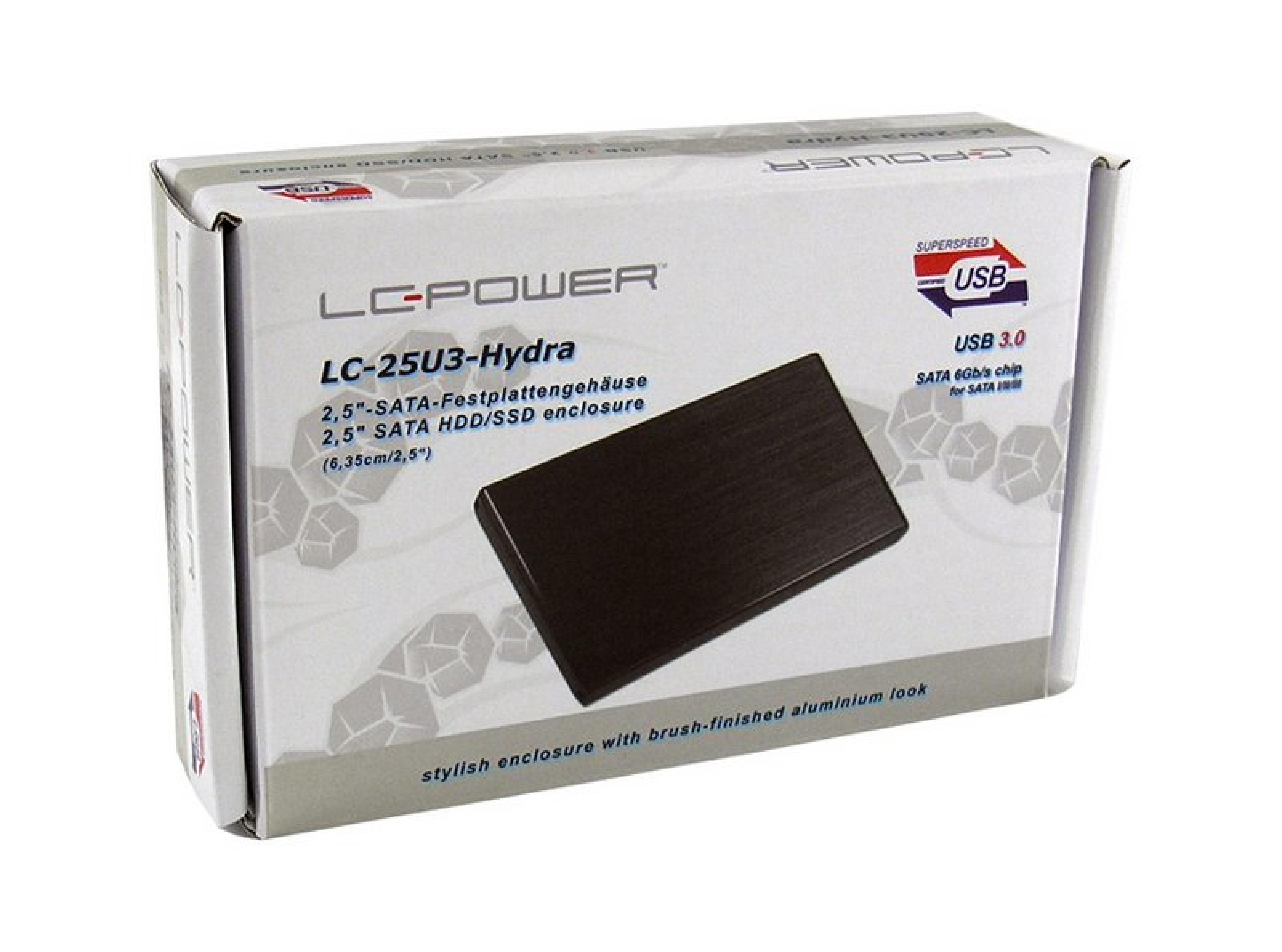 LC-Power Geh 6.3cm (2,5") SATA>USB3.0 LC-25U3-Hydra (B)