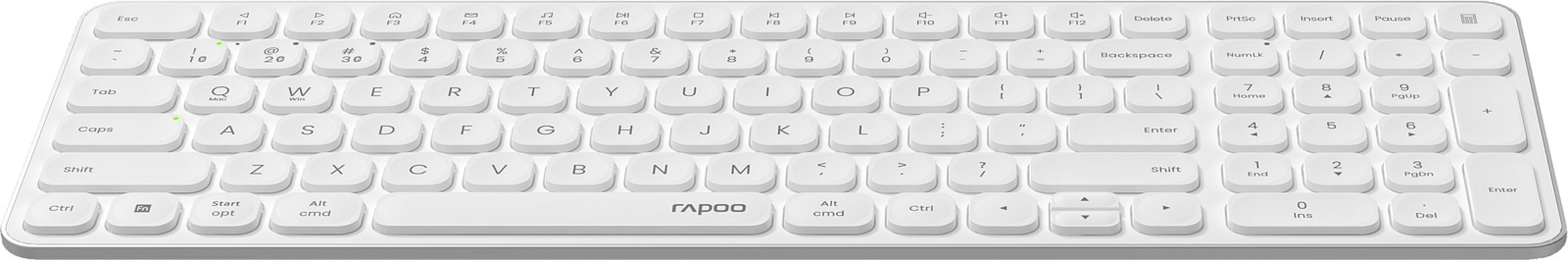 RAPOO E9310M.DE.WH Multi-Mode Wireless Keyboard