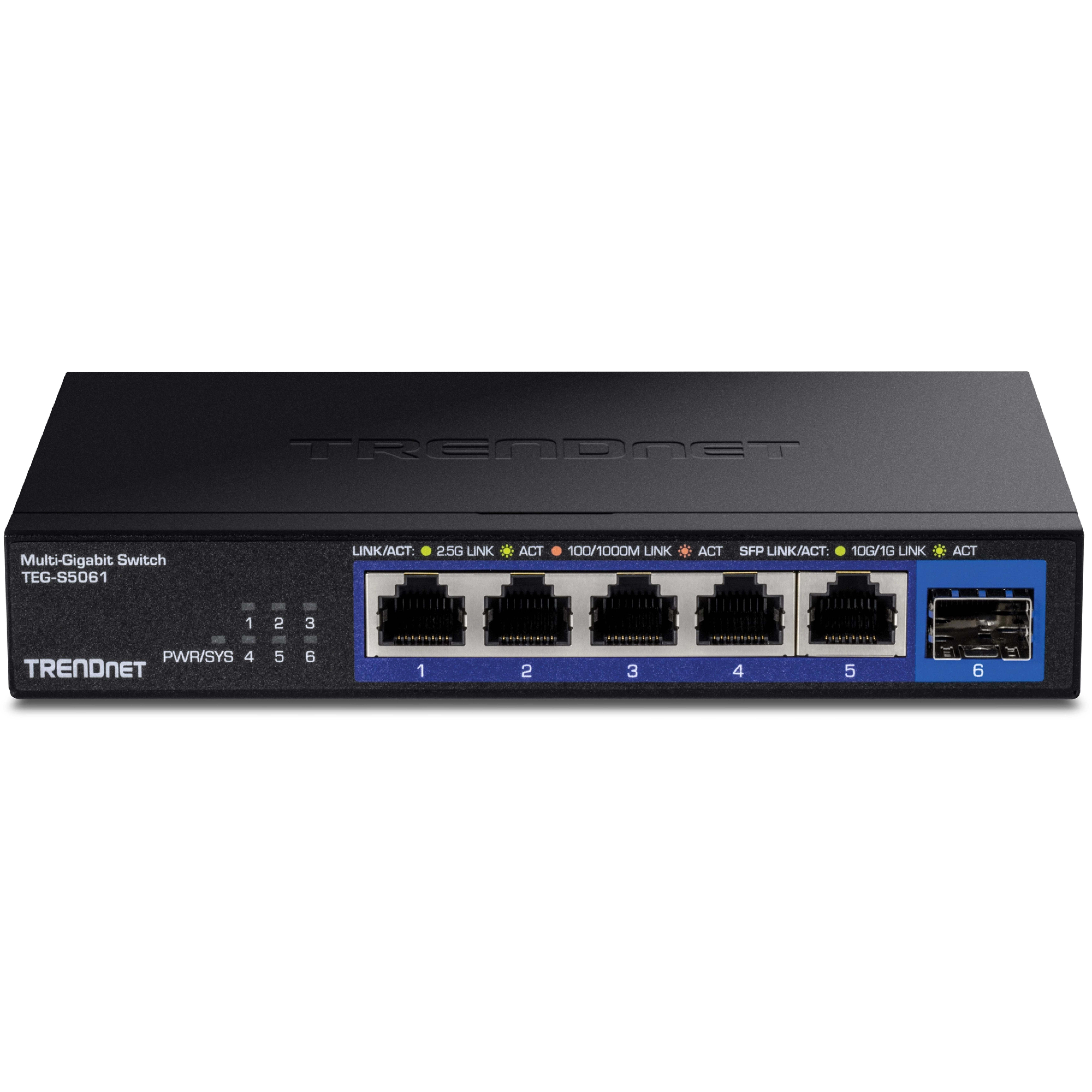 TRENDnet 6-Port 2.5G Unmanaged Switch with 10G SFP+ Port