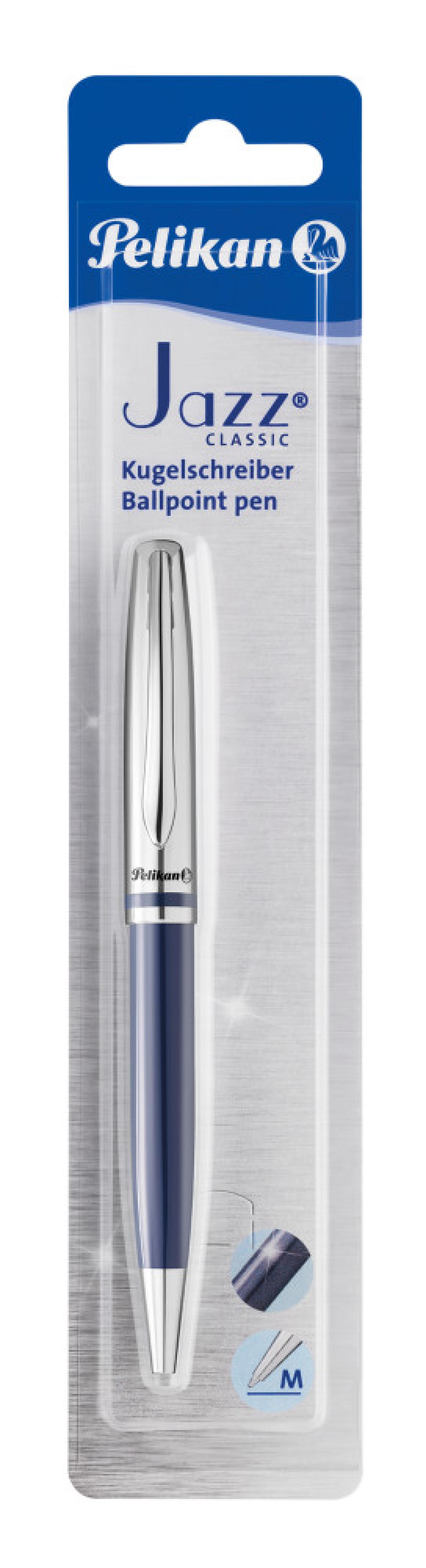 Pelikan Drehkugelschreiber Jazz Classic Metall dunkelblau Blister