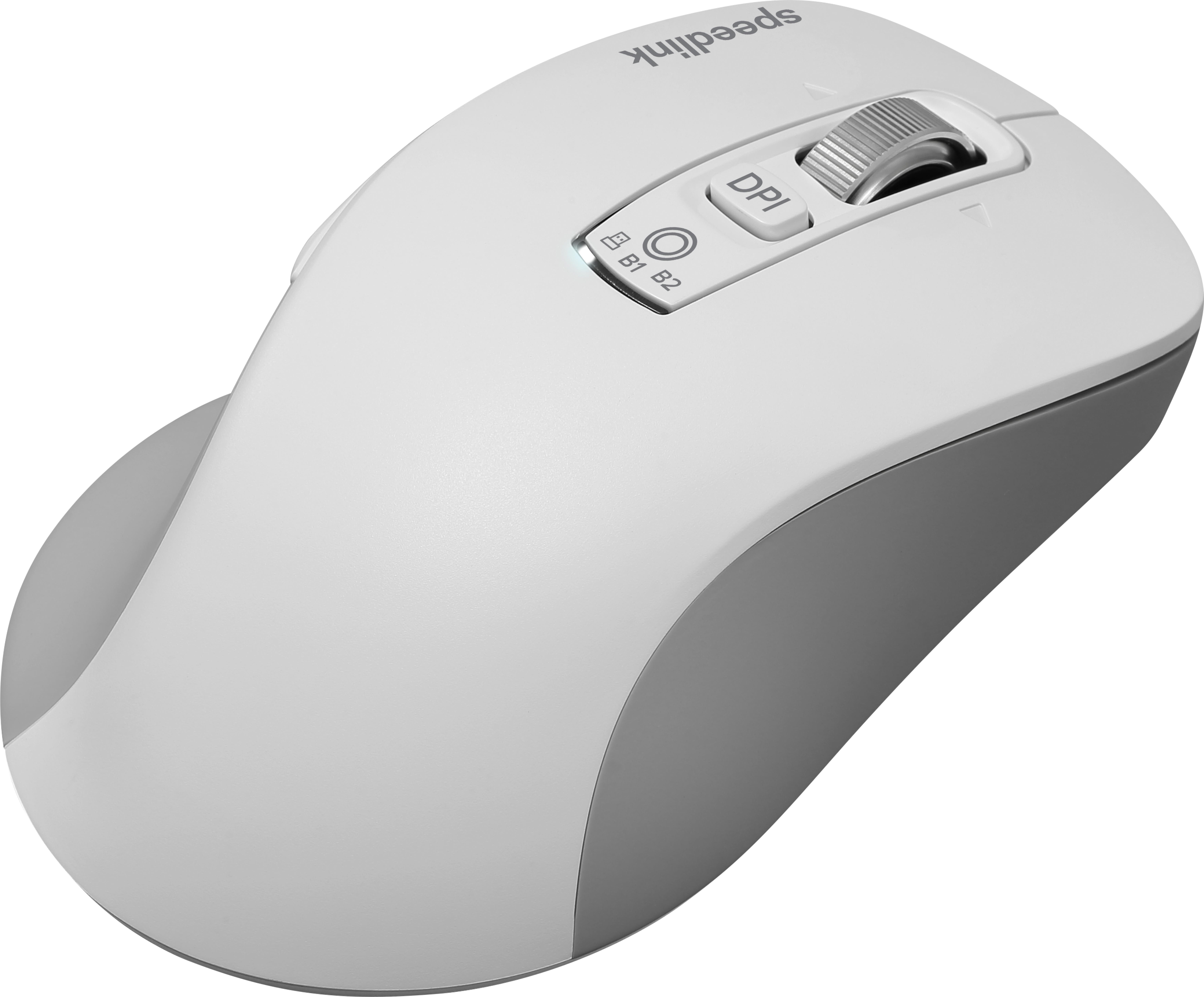 SPEEDLINK VELORA Rechargeable Mouse - Wireless, Bluetooth, Smart Flying Scroll Wheel, white