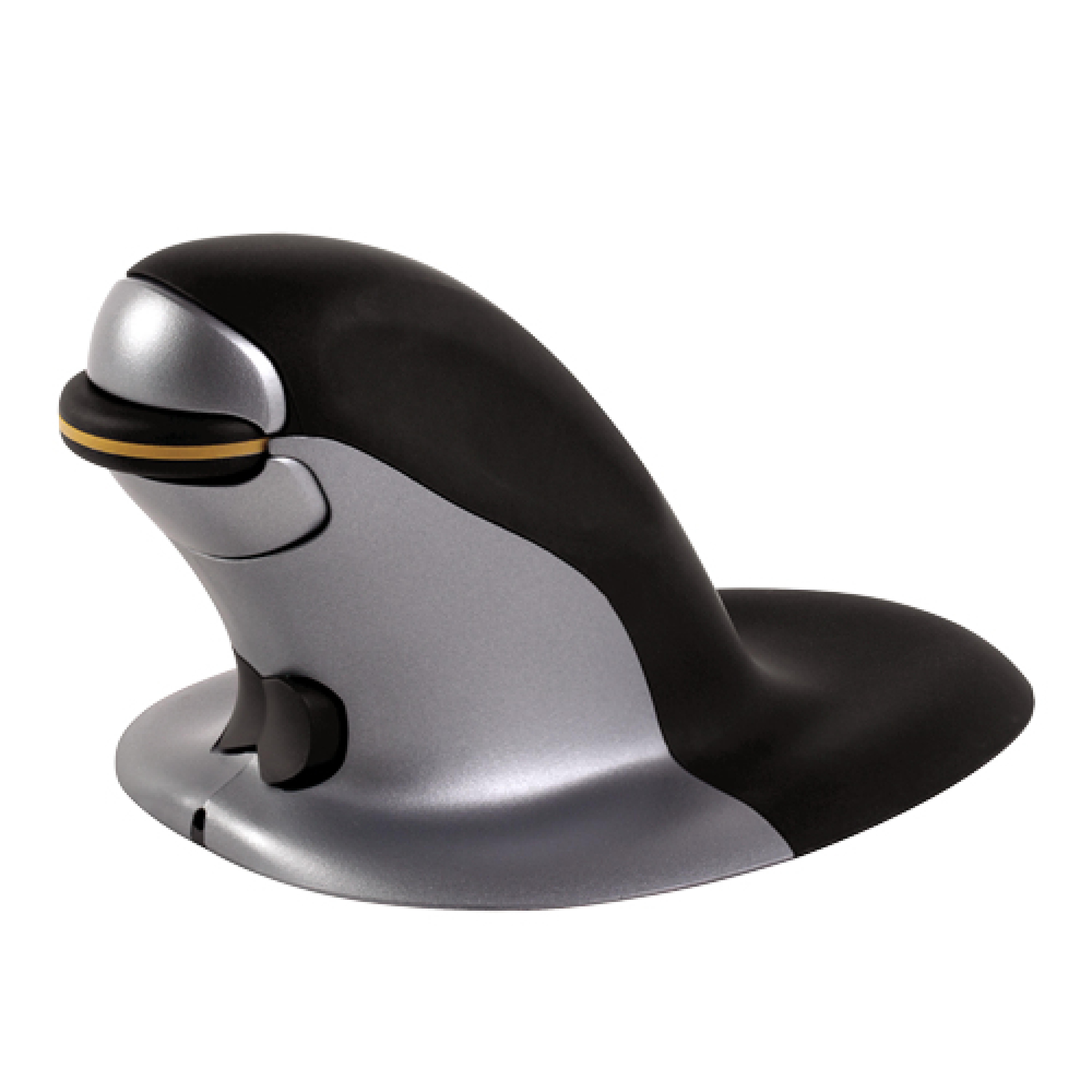 Fellowes Maus Penguin beidhaendig kabellos Gr.L schwarz/silb