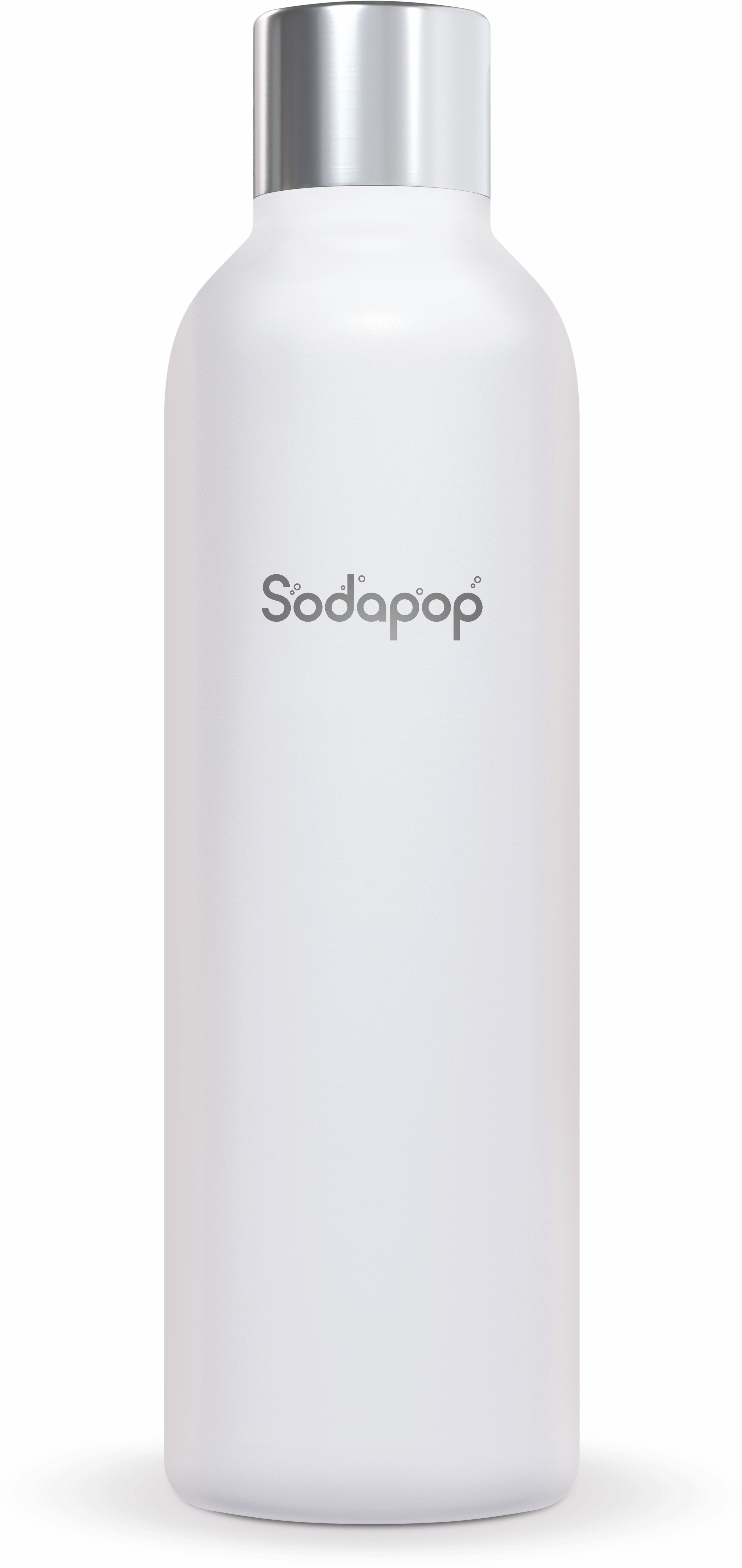 SODAPOP Edelstahlflasche 750ml weiß für Logan und Cooper Pro