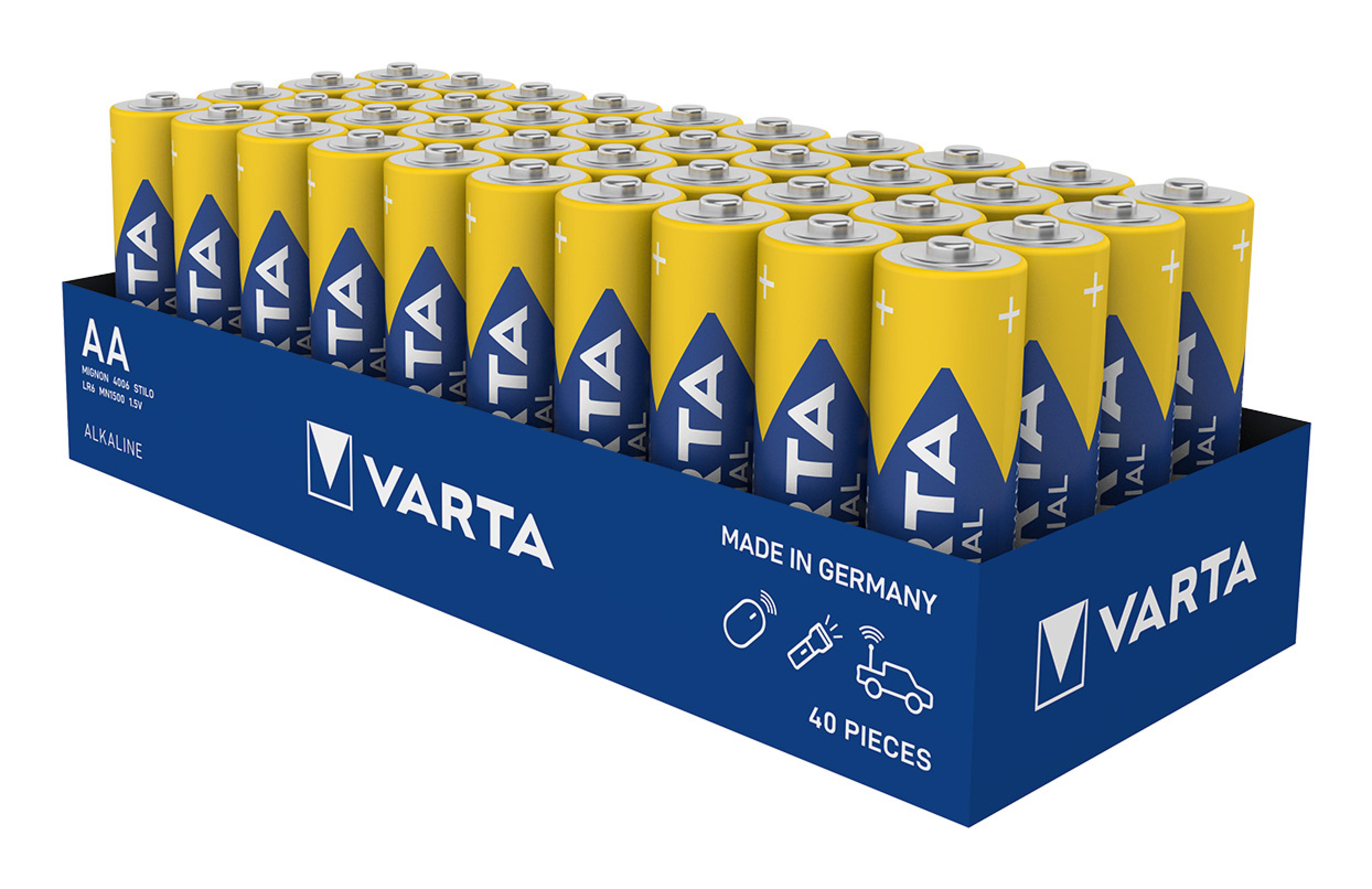 Varta Batterie INDUSTRIAL PRO Mignon AA LR6 (4x in Folie)