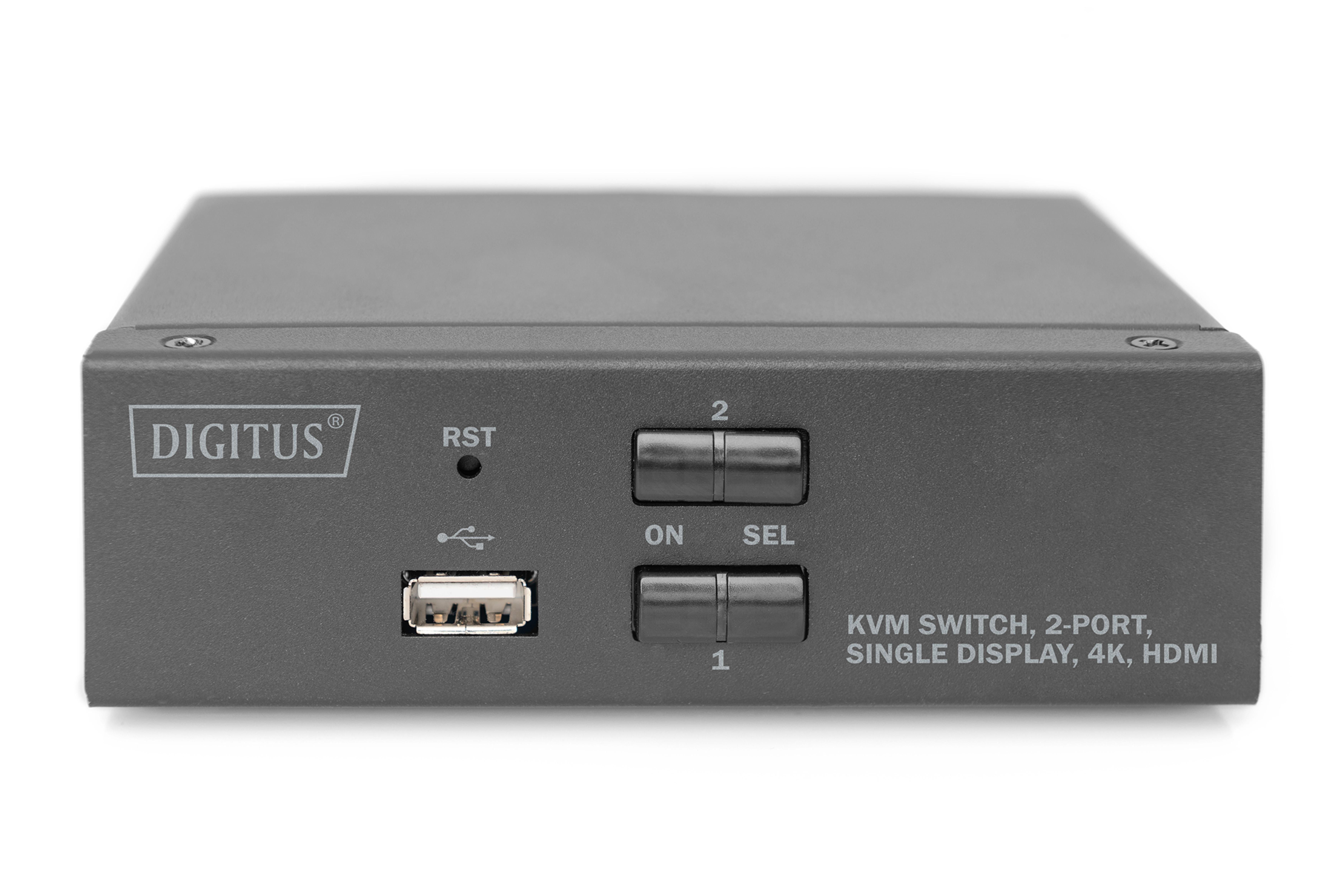 DIGITUS KVM-Switch, 2-Port, Single-Display, 4K, HDMI