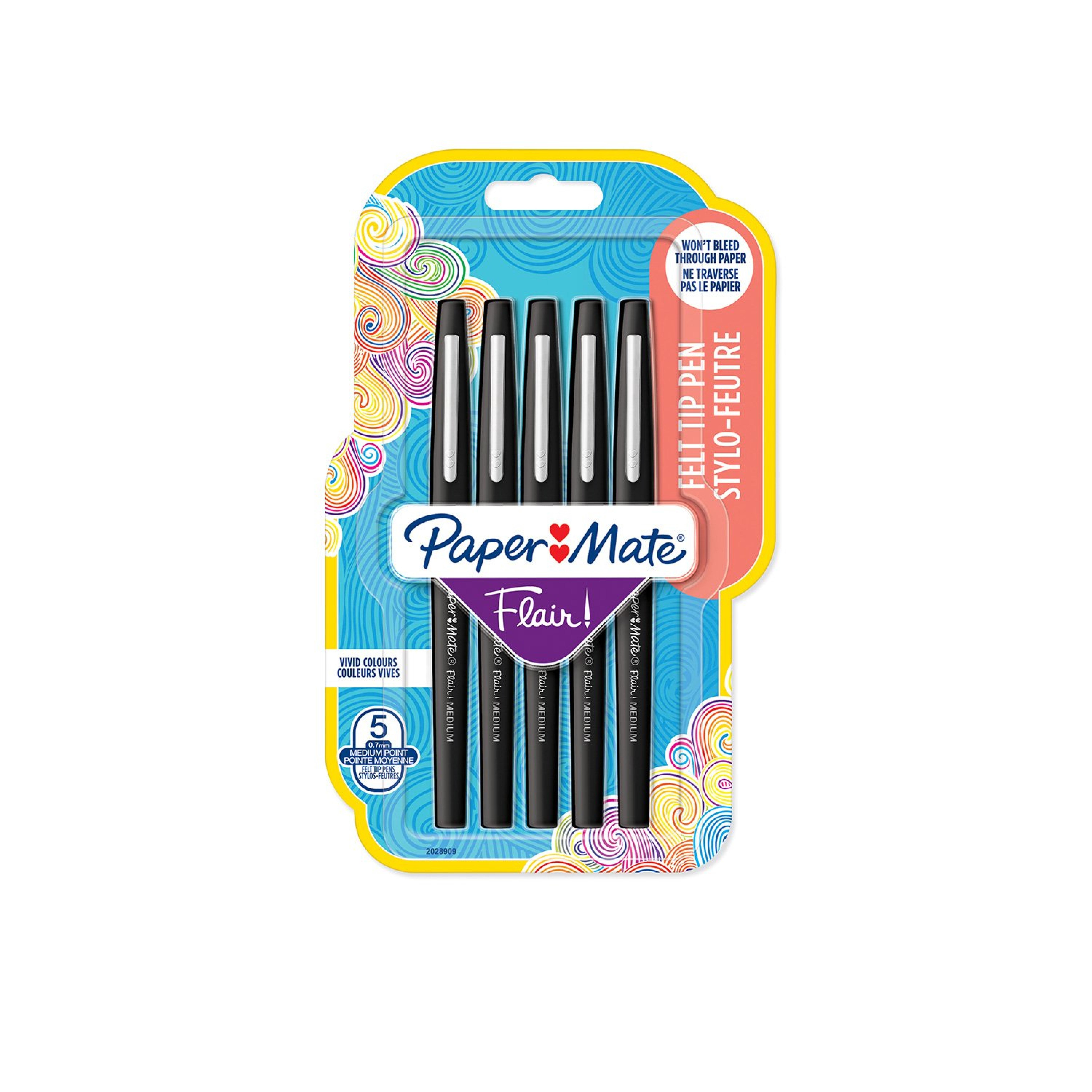 PAPER MATE Faserschreiber Flair B 5 Stk schwarz