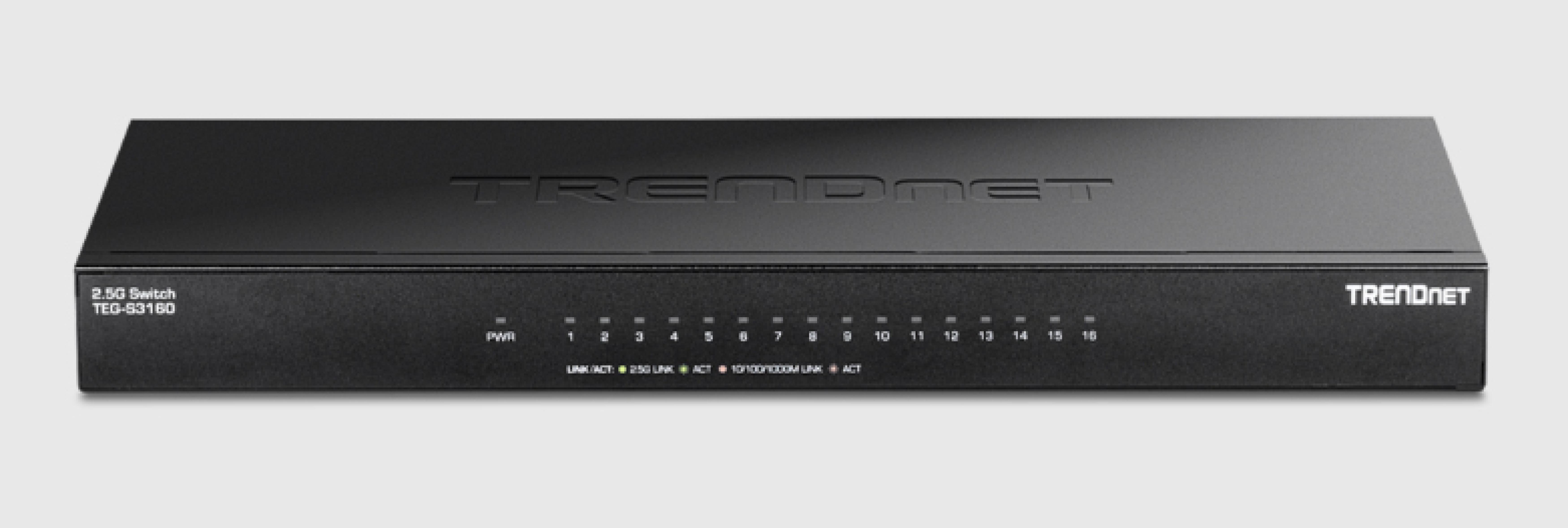 TRENDnet 16-Port Unmanaged 2.5G Desktop Switch