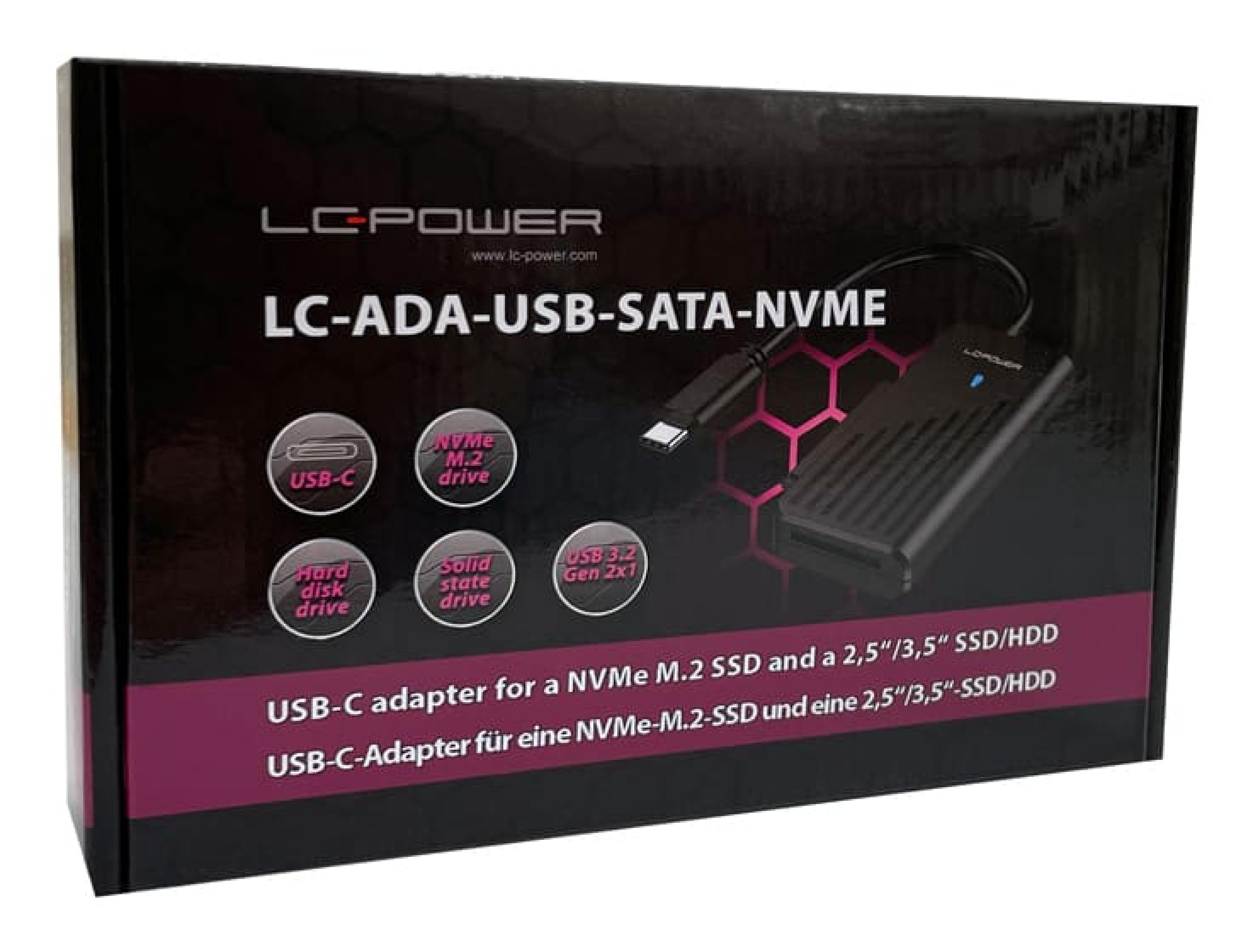 LC-Power Adapter LC-ADA-USB-SATA-NVMe