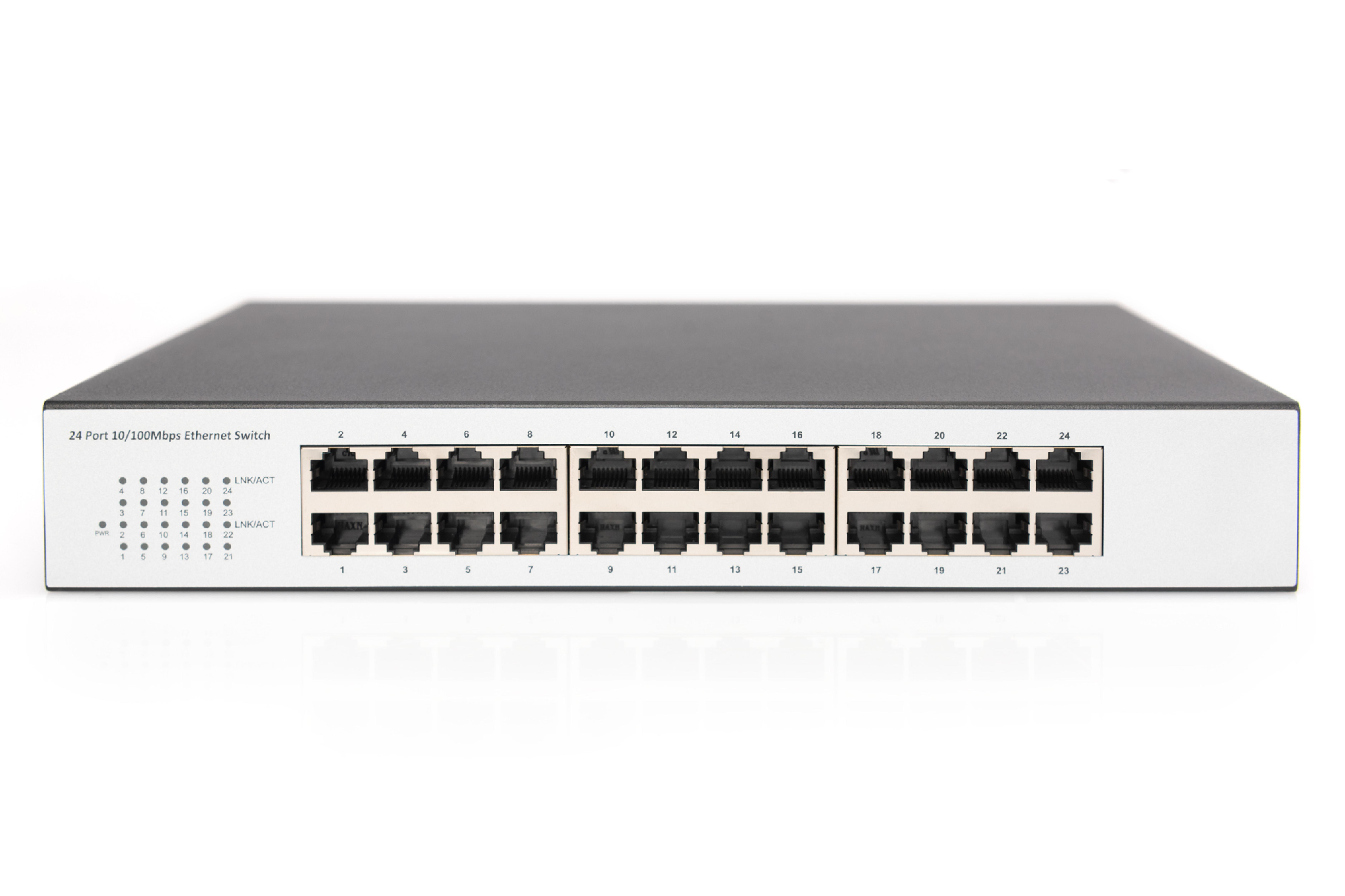 DIGITUS Switch 24-Port 10/100 Unmanaged schwarz