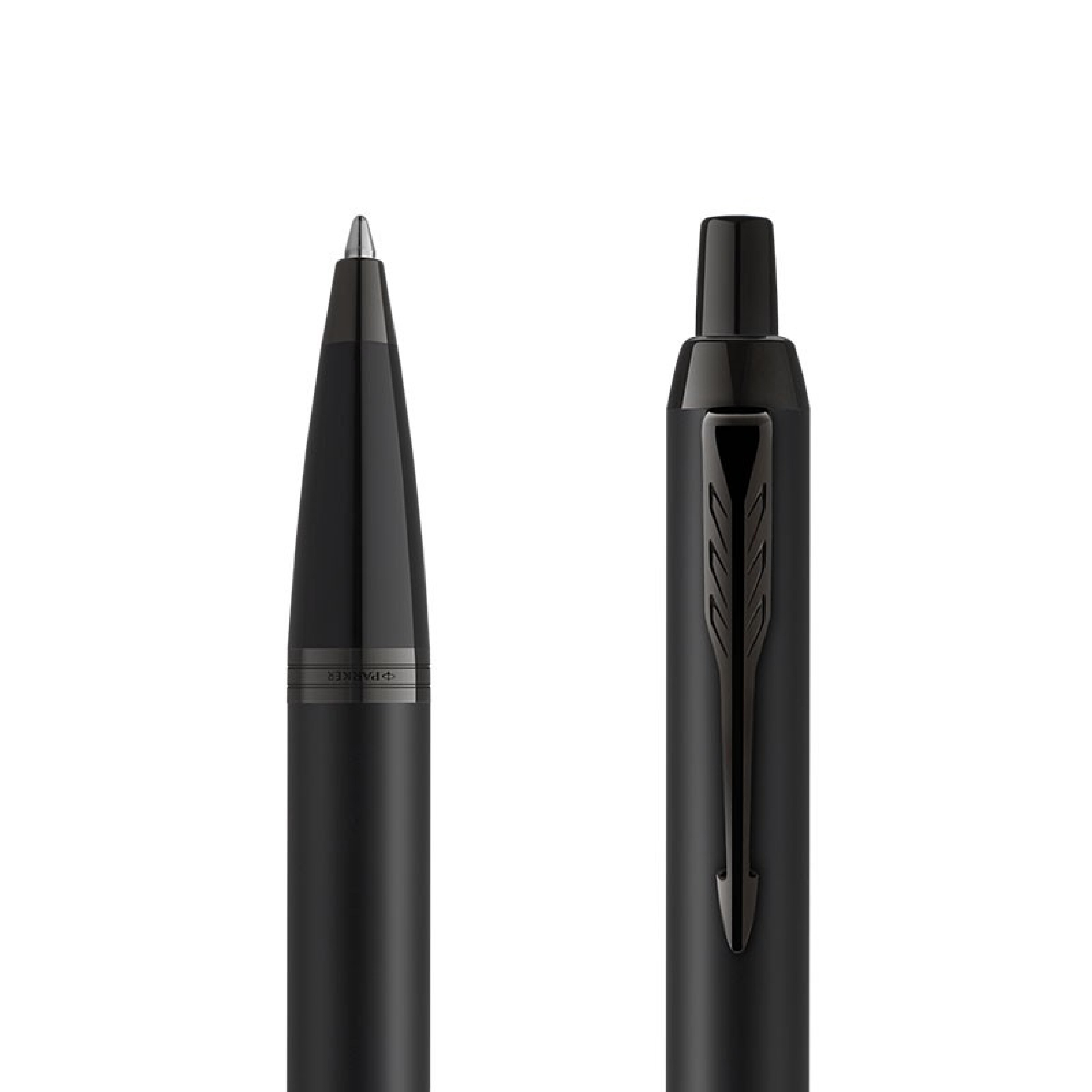 PARKER Kugelschreiber IM Achromatic Rings Black PVD M Blau Geschenkb