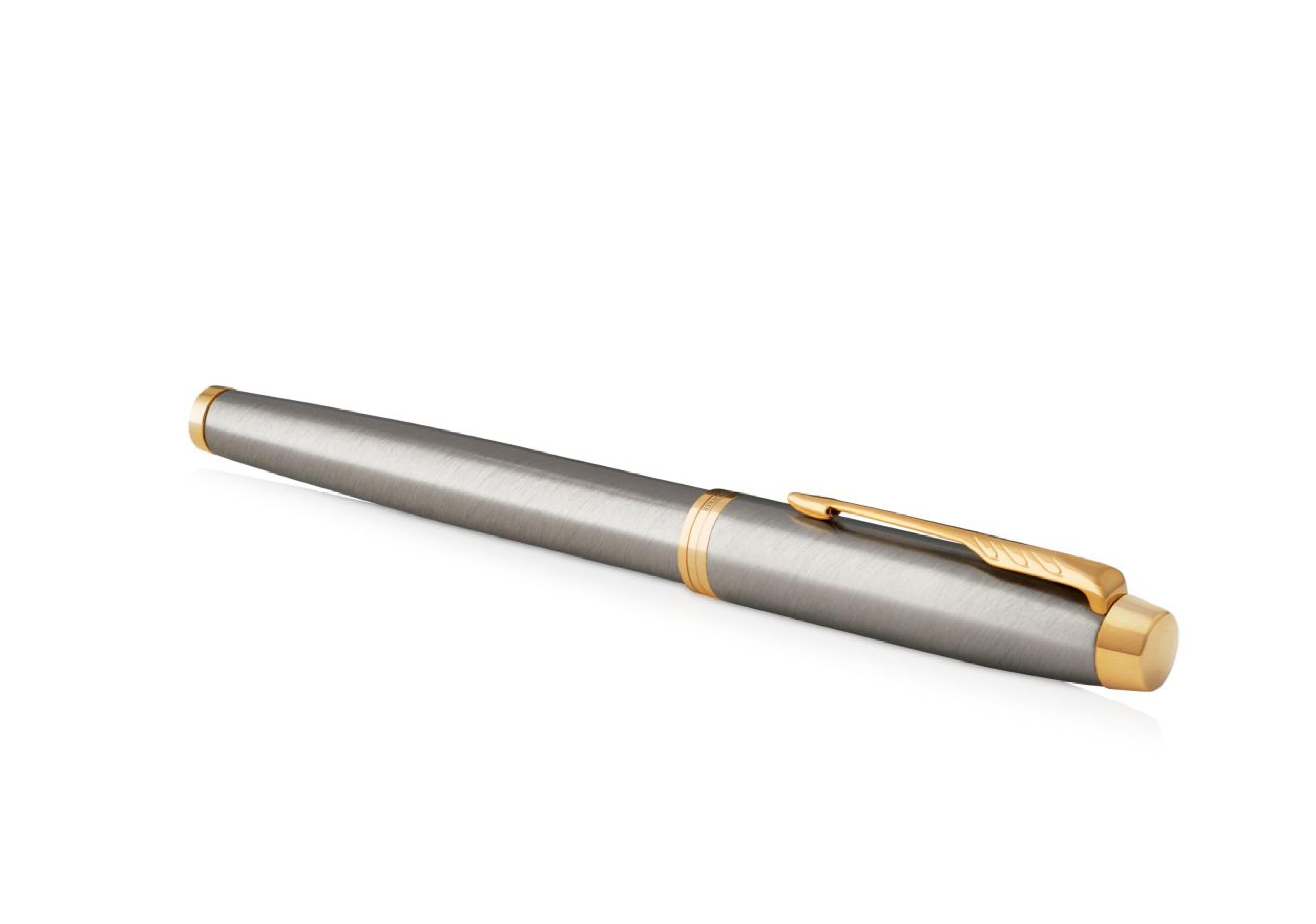 PARKER Fueller IM Brushed Metal M Blau Geschenk
