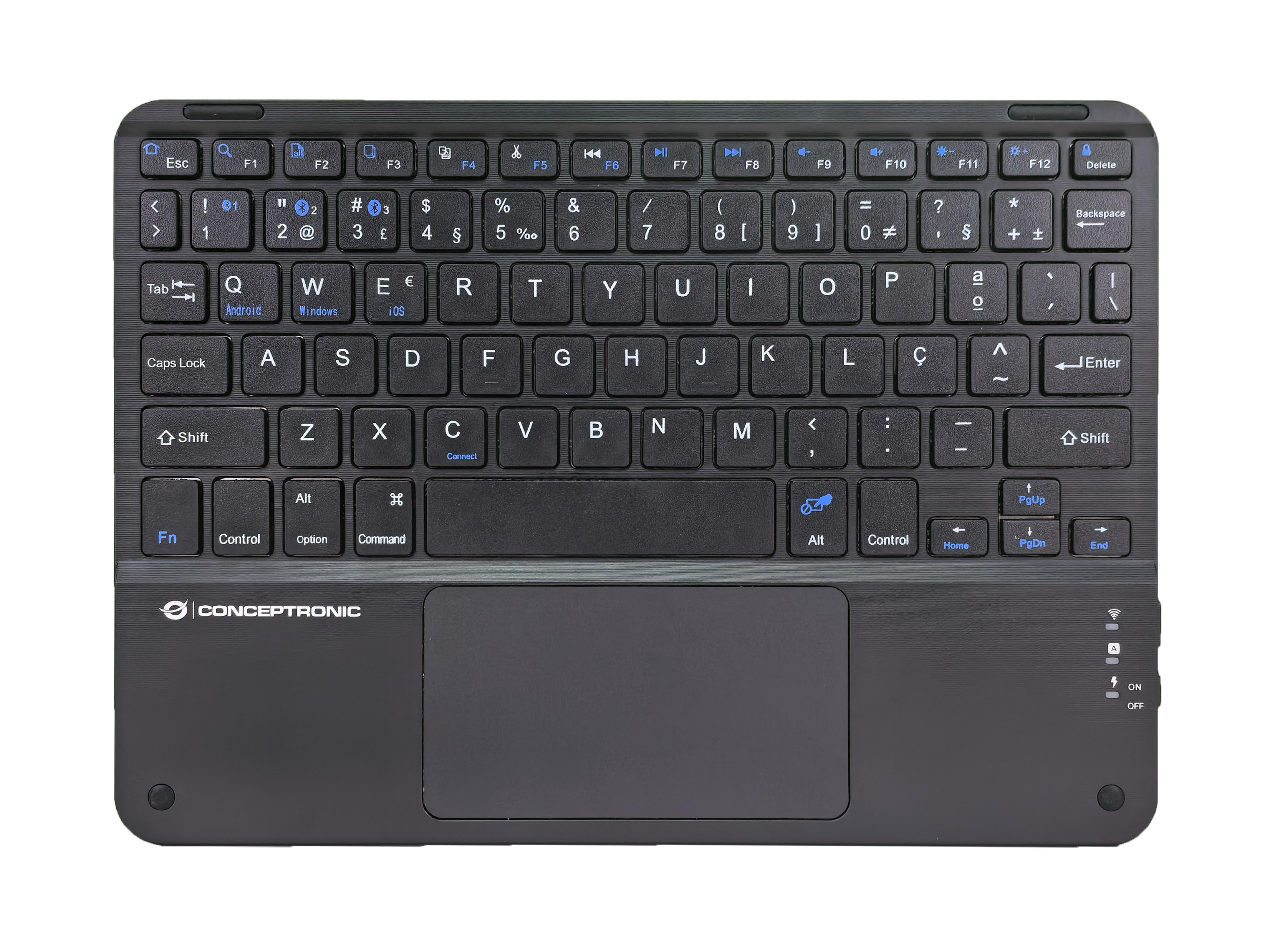 CONCEPTRONIC 10" Wireless Tastatur BT5.4 Layout PT schwarz