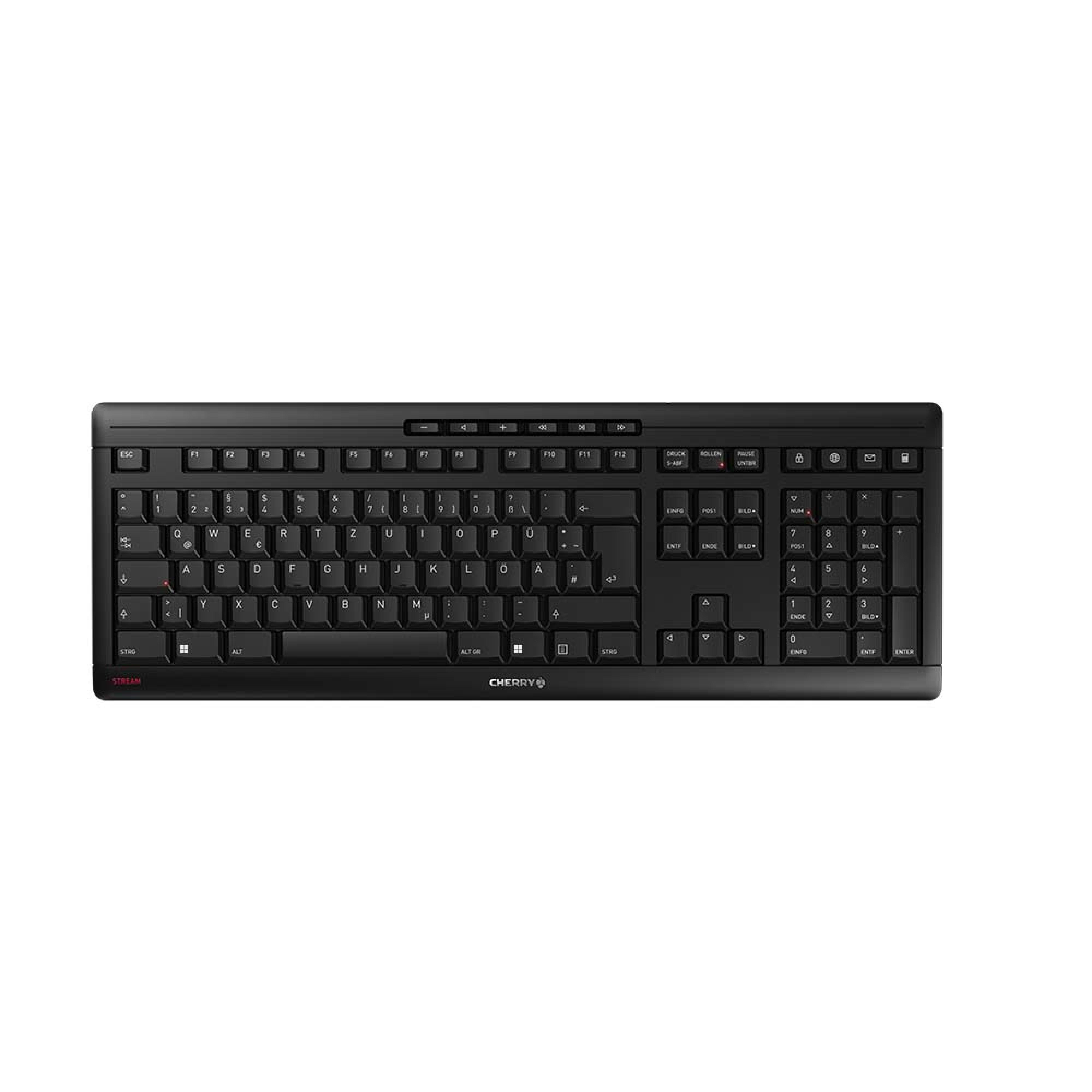 CHERRY STREAM Wireless Tastatur DE schwarz