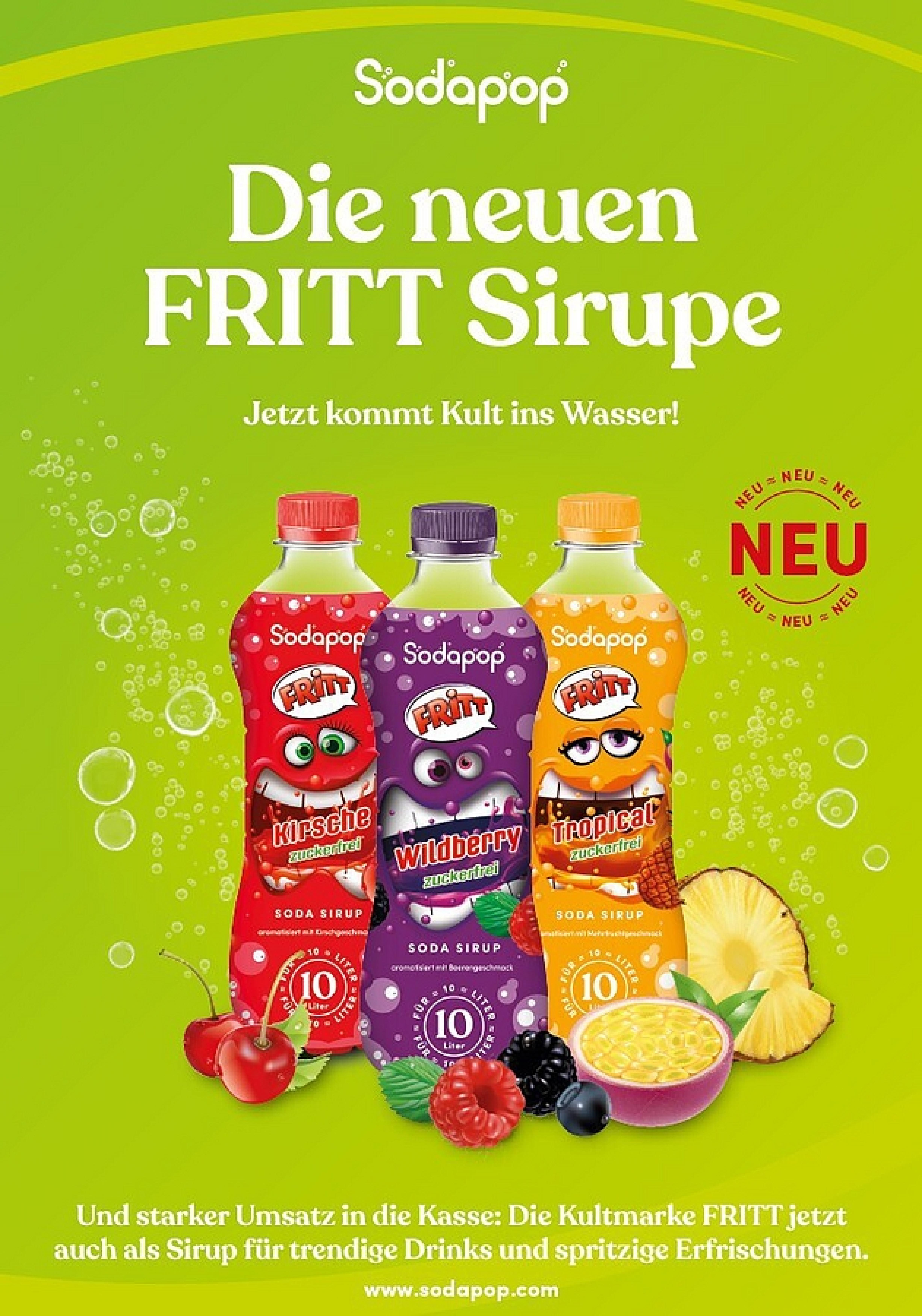 SODAPOP FRITT Sirup Tropical 500ml für 10 Liter