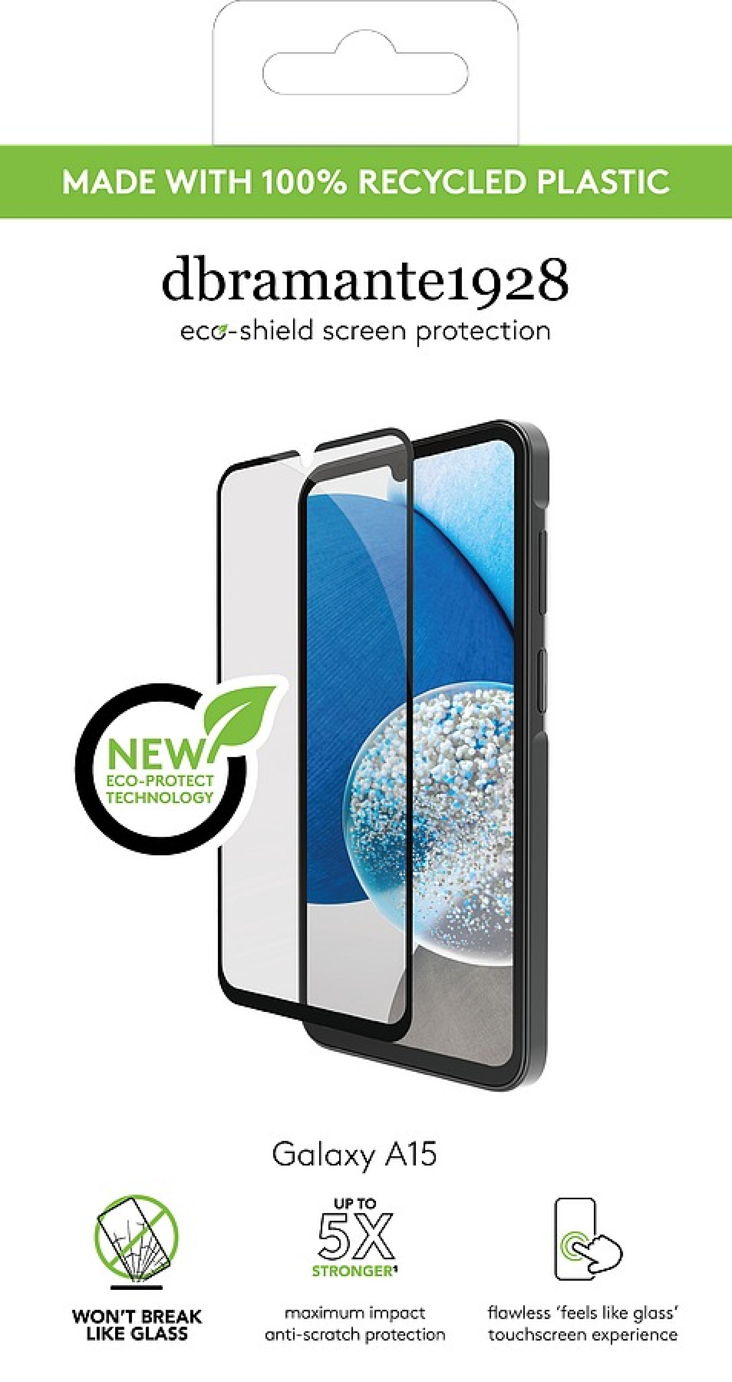DBRAMANTE1928 Eco-Shield - Galaxy A15 4G/5G - Black Edge