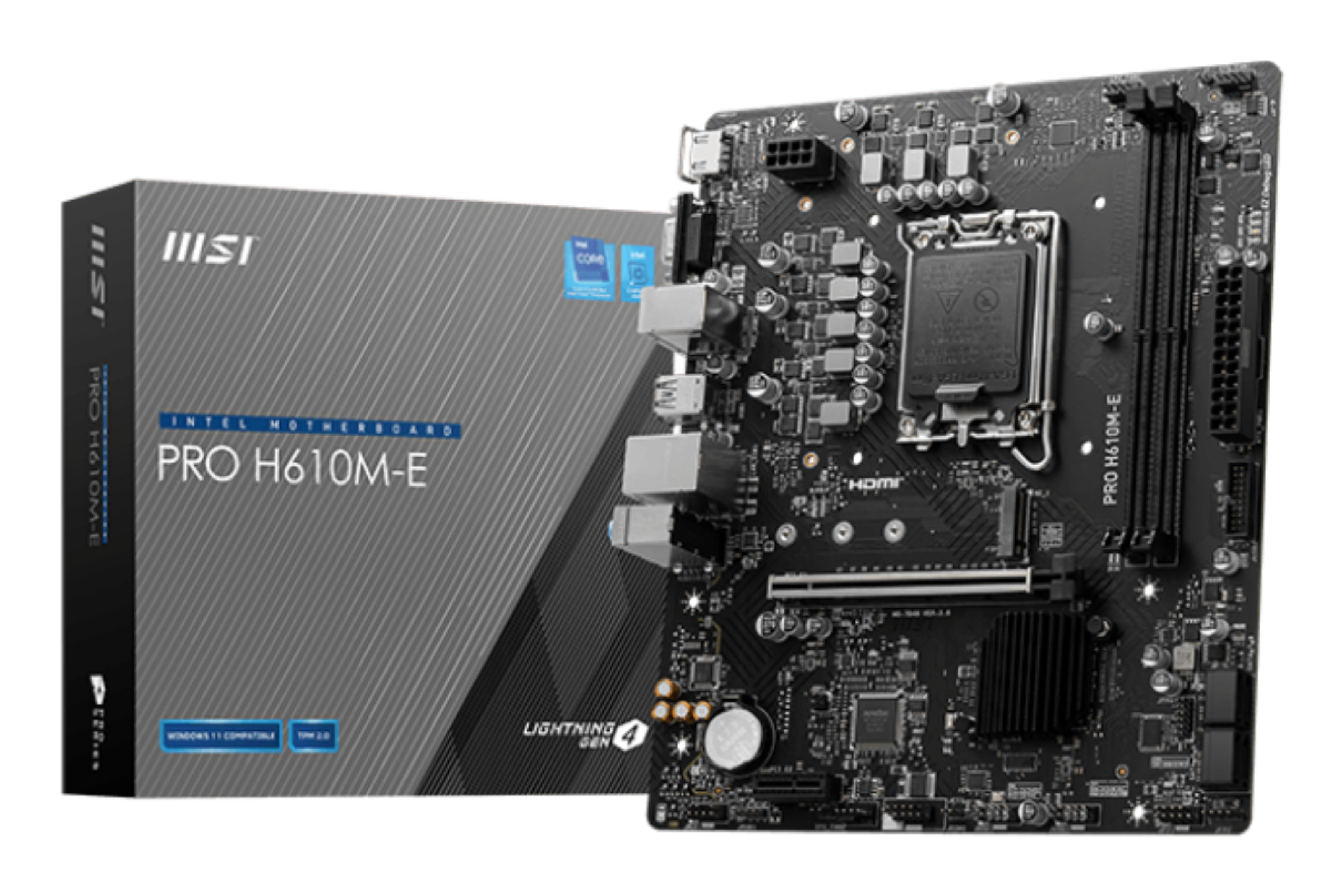 MSI PRO H610M-E (H610,S1700,mATX,DDR5)