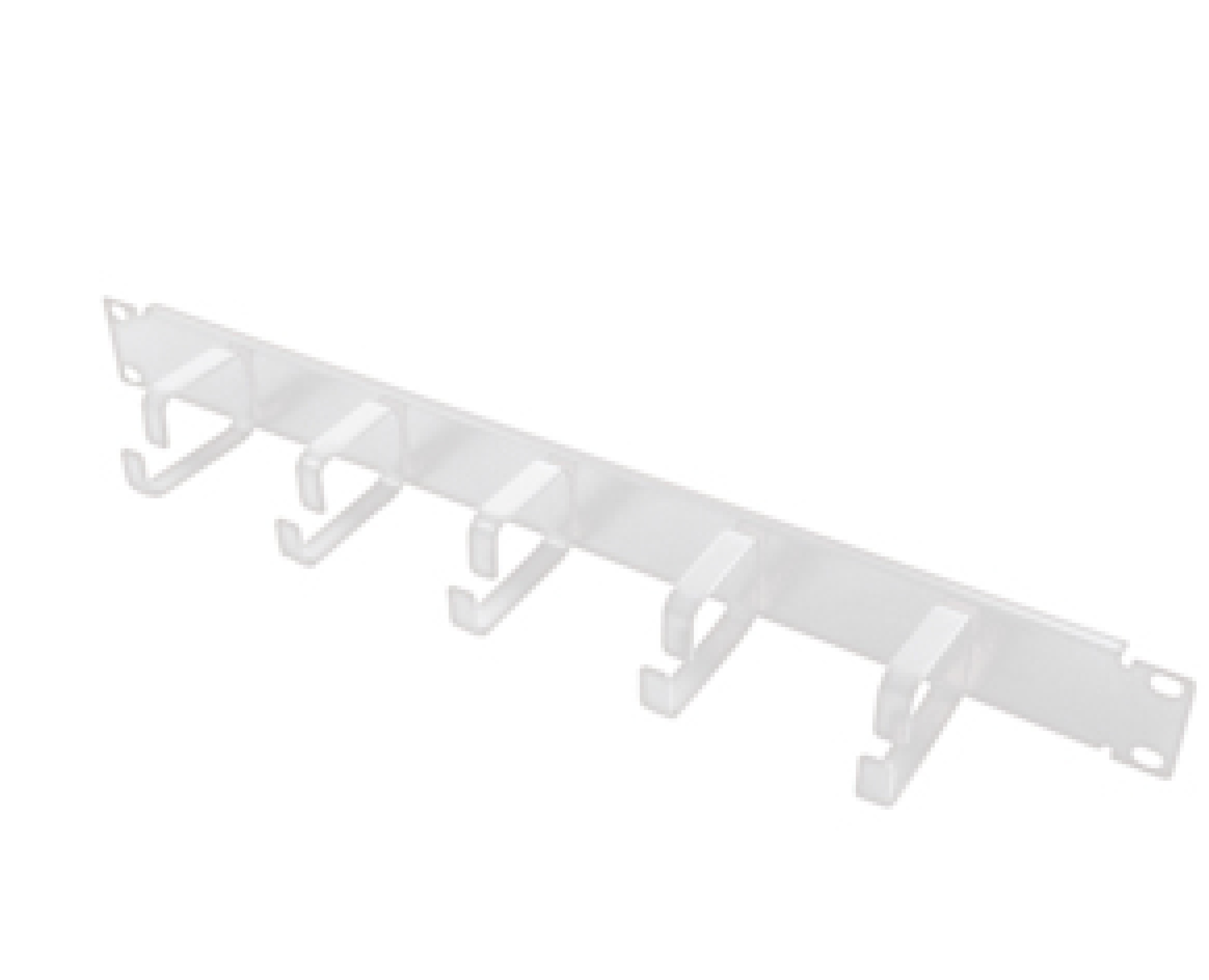 Logilink Kabelfuehrungspanel 19" 1HE, 5 Stahlbuegel, grau