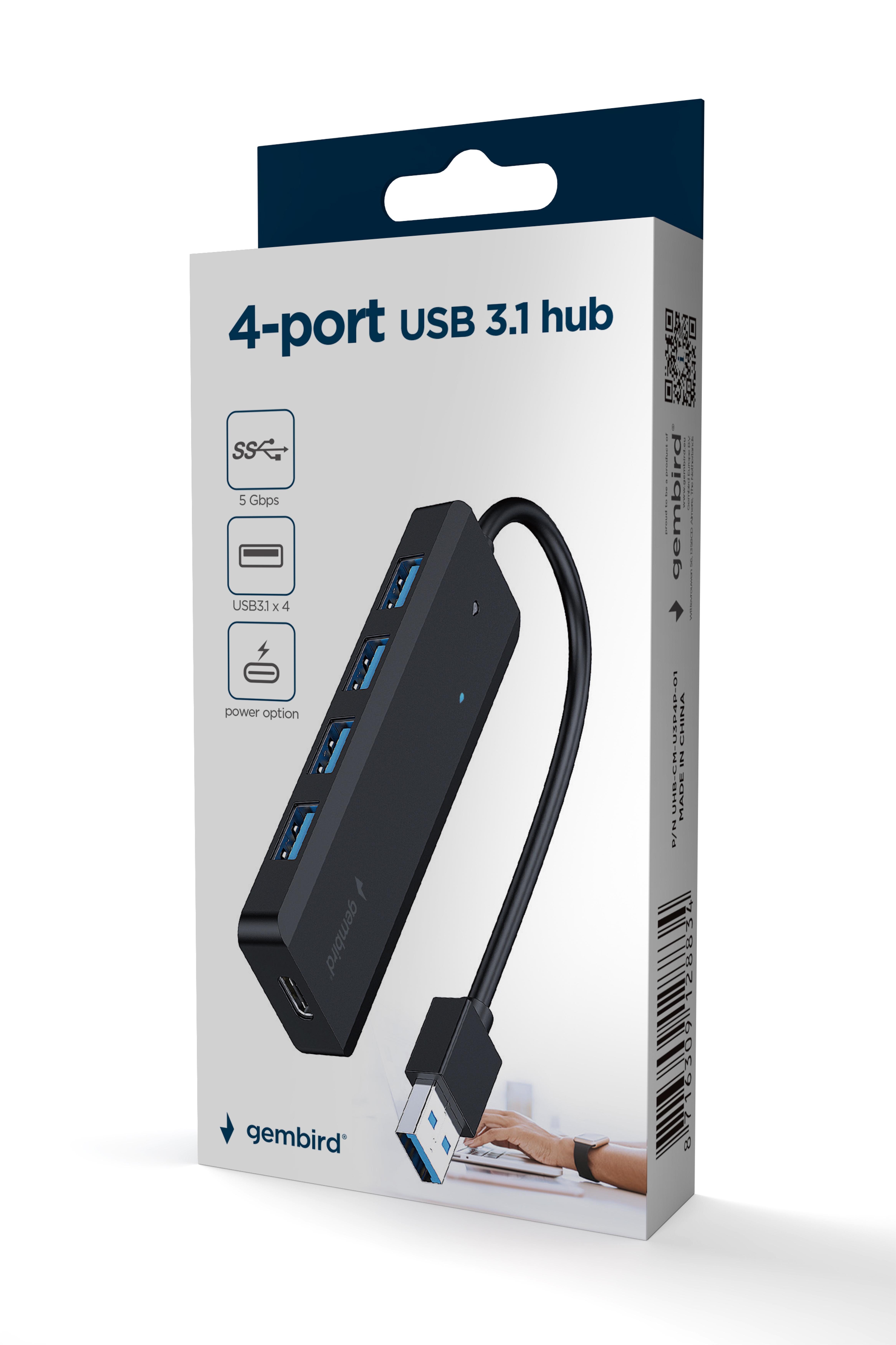 gembird 4 port USB 3.1 Gen 1 Hub