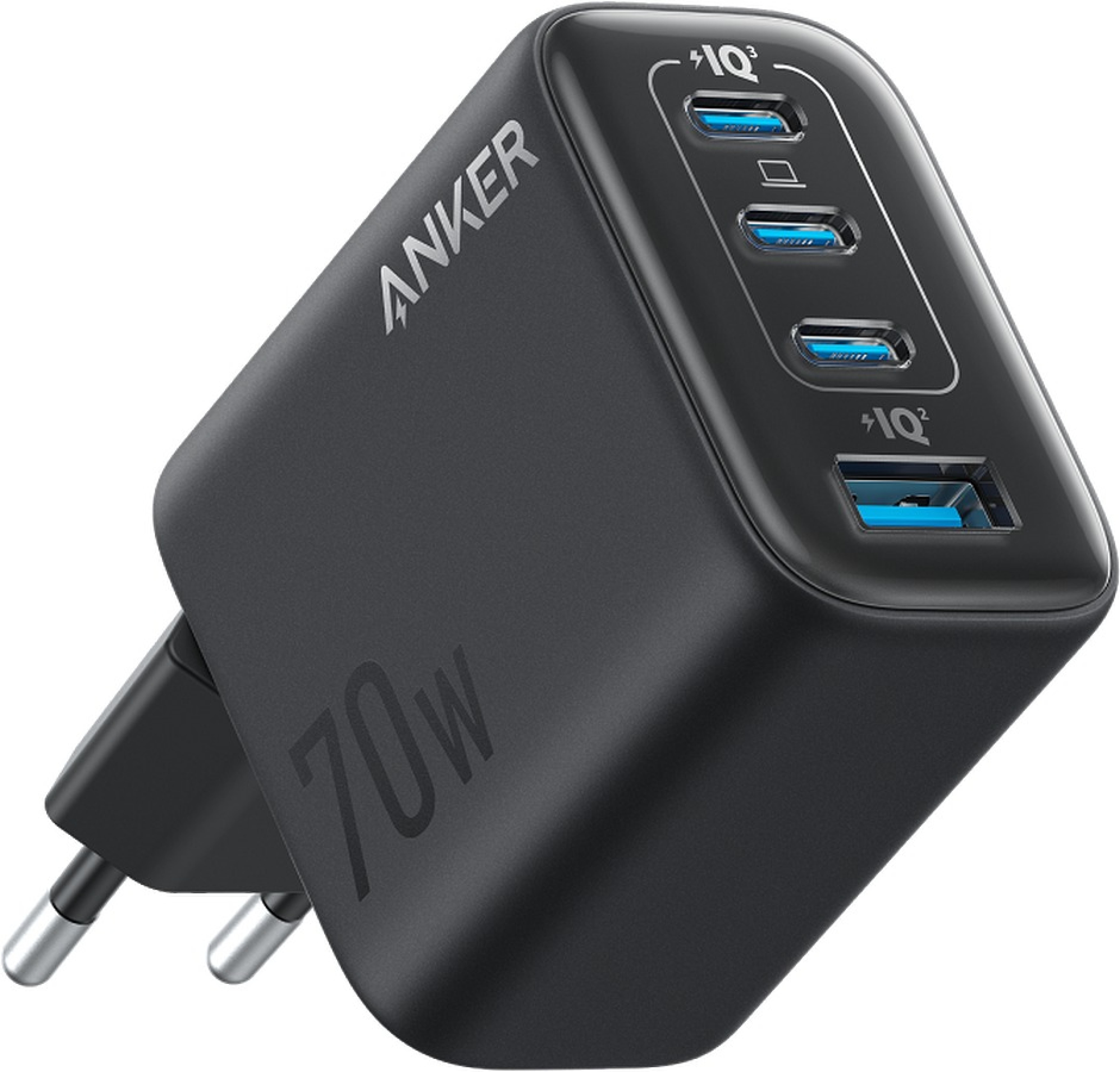 ANKER Anker Zolo Charger (70W, 4-Port, PD 3.0), schwarz