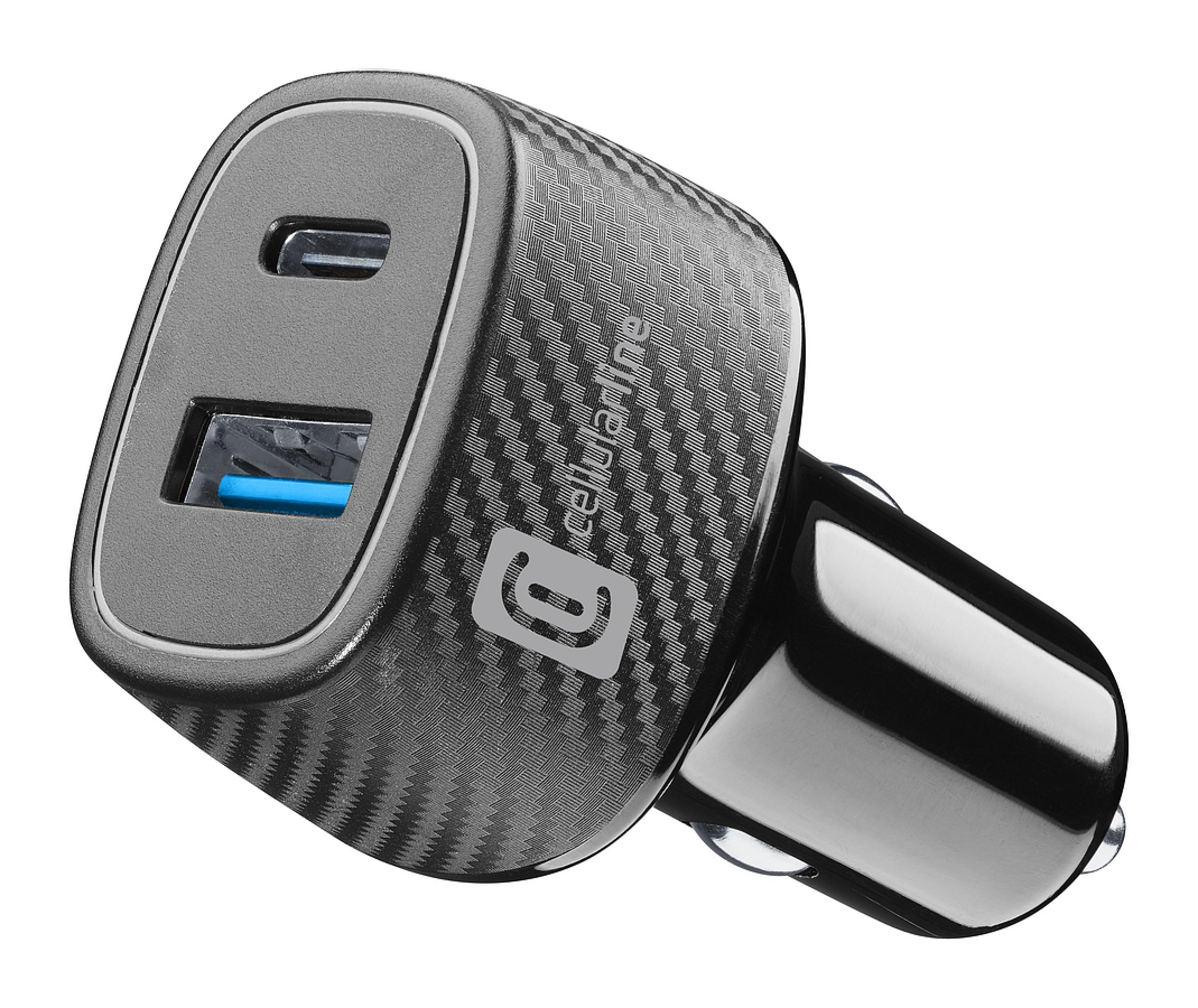 CELLULARLINE Car Charger Qc 18W + Pd 30W Black