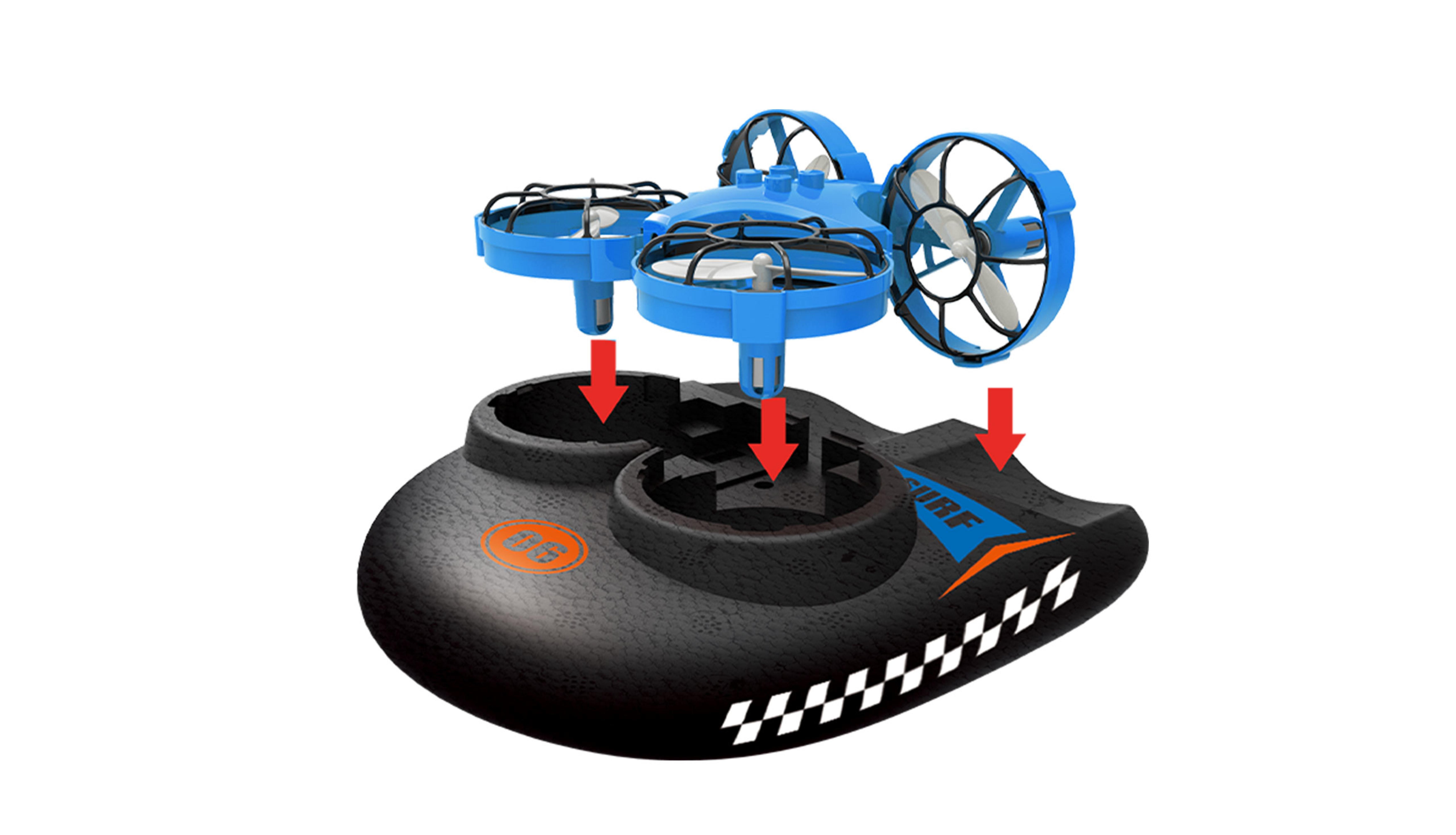 Amewi DRE Drohne Trix 3in1 blau /8+