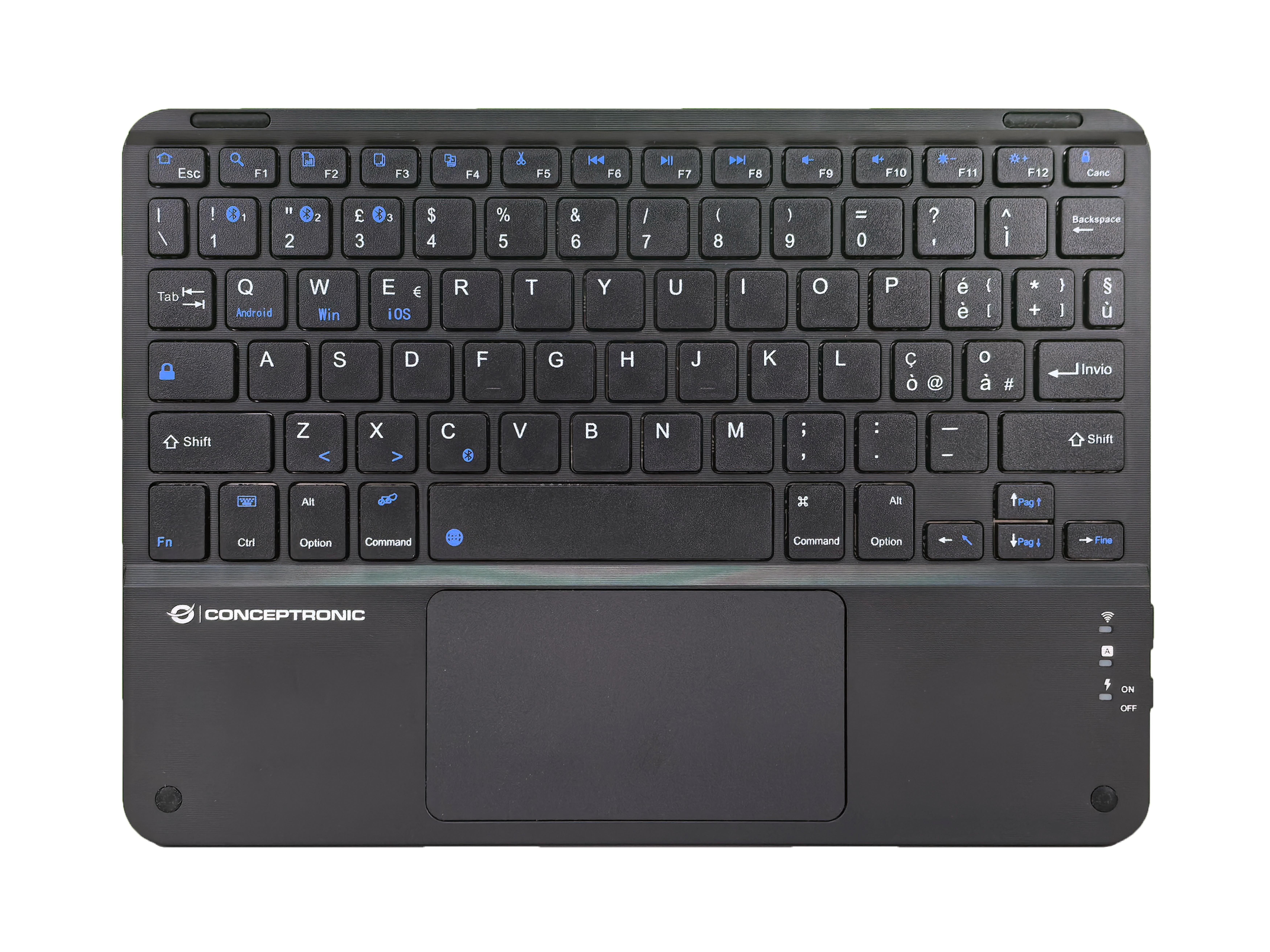 CONCEPTRONIC 10" Wireless Tastatur BT5.4 Layout IT schwarz