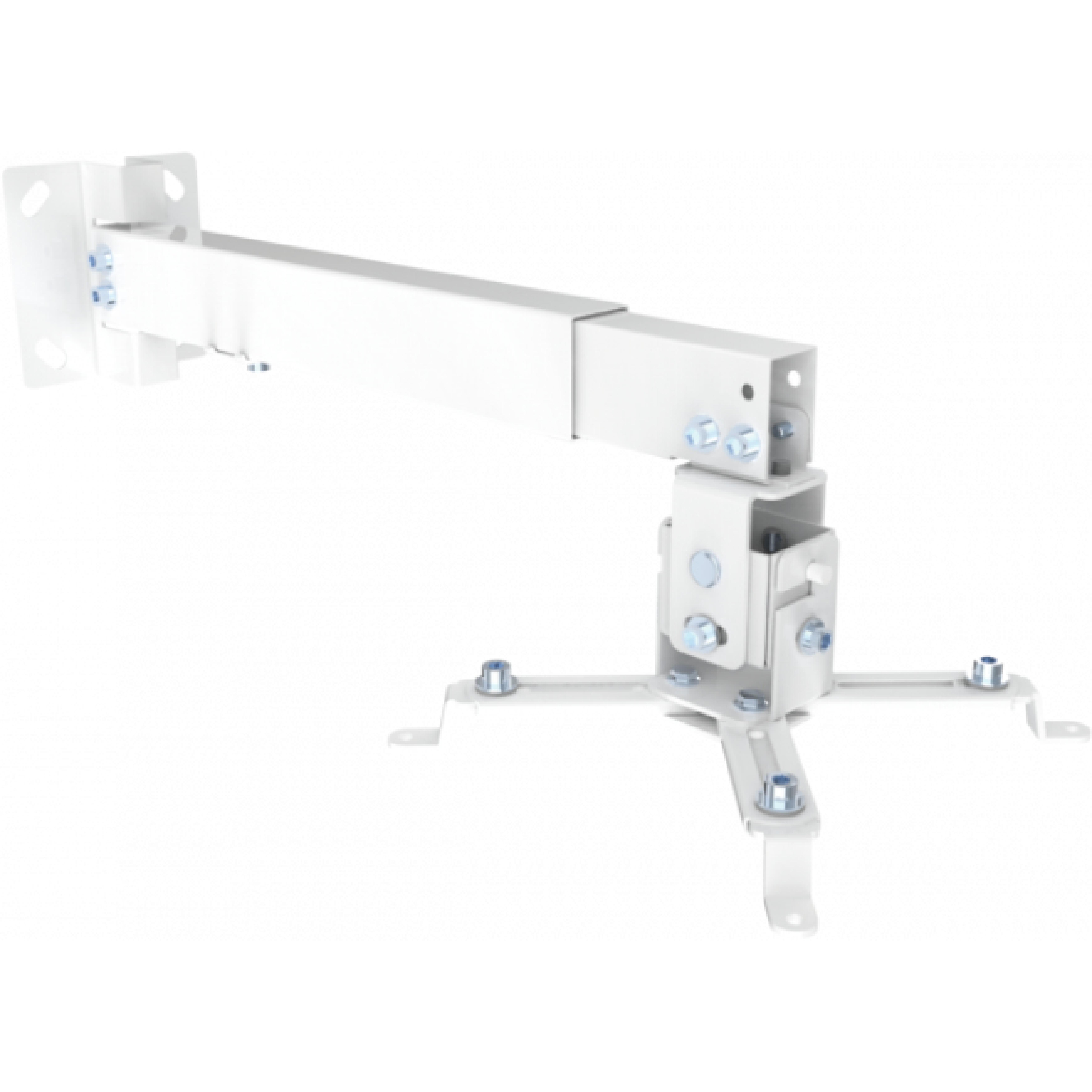 Schwaiger Beamer-Wandhalterung Hoehe 430-650mm Max.20KG Weiss